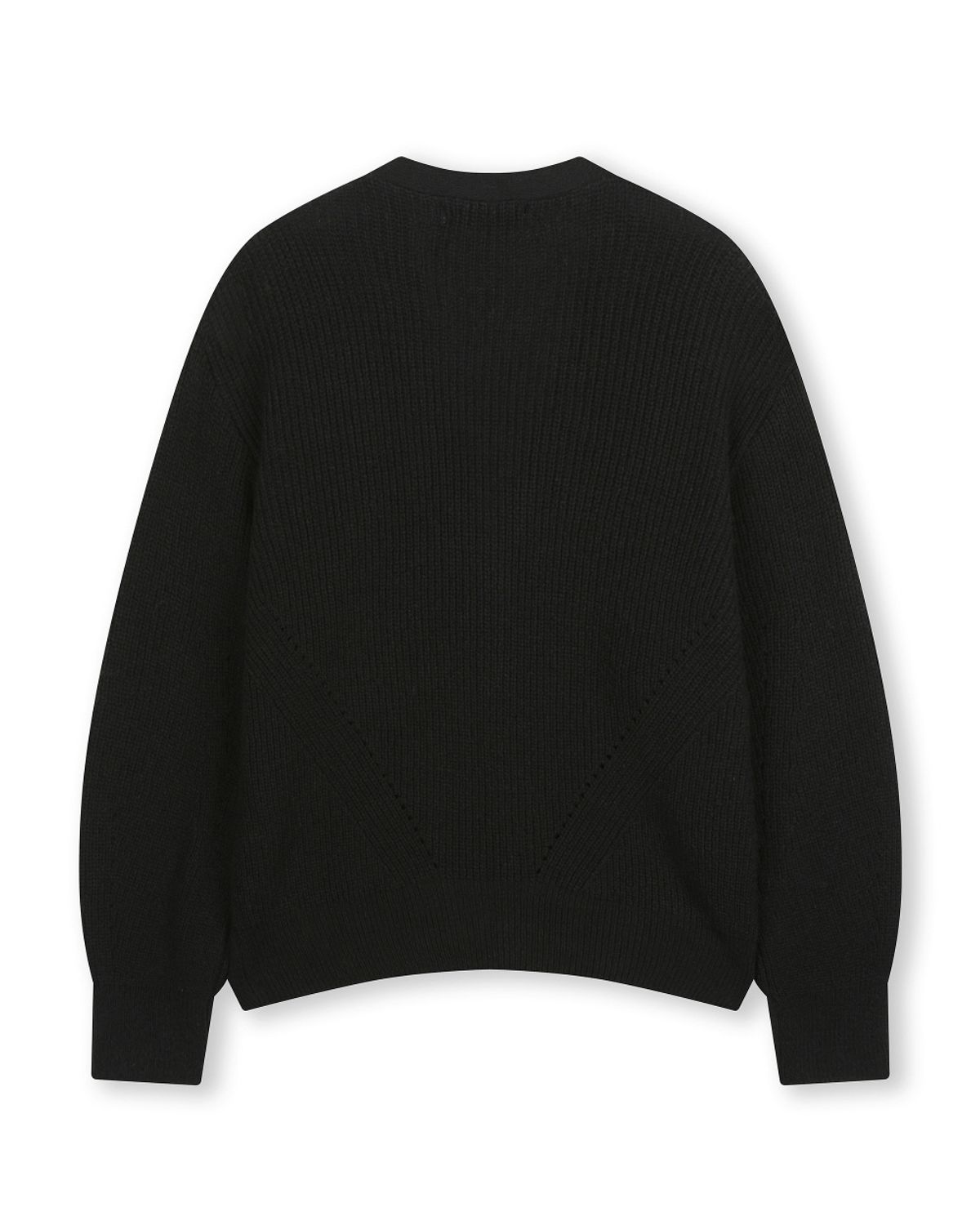 비슬로우(BESLOW) LOW GAUGE BULKY SHORT CARDIGAN BLACK
