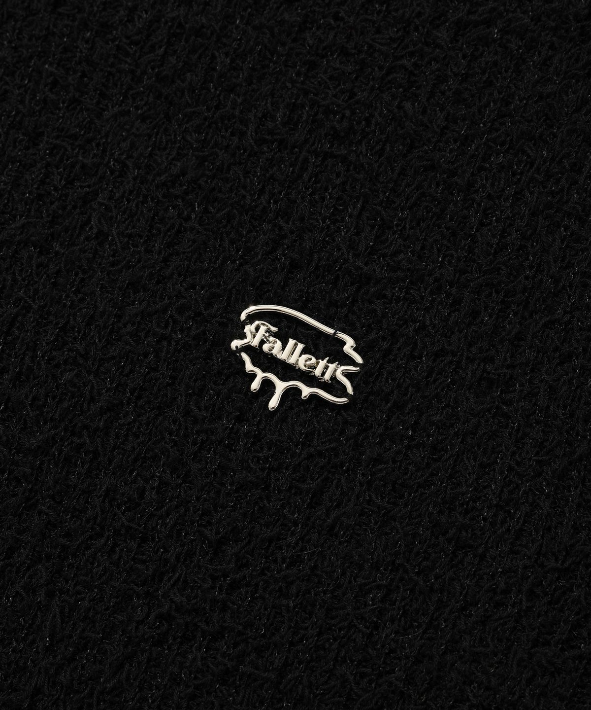 팔렛(FALLETT) 프린지 롱슬리브 니트 블랙
