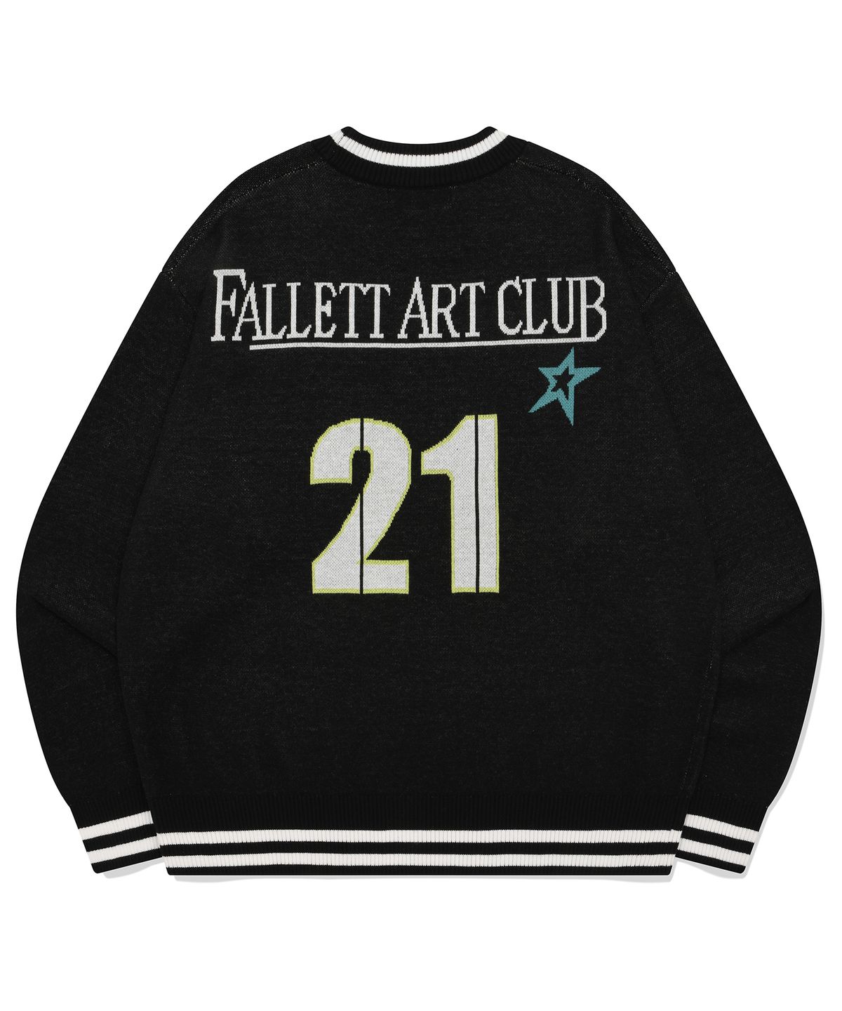 팔렛(FALLETT) 아트 클럽 롱슬리브 니트 블랙