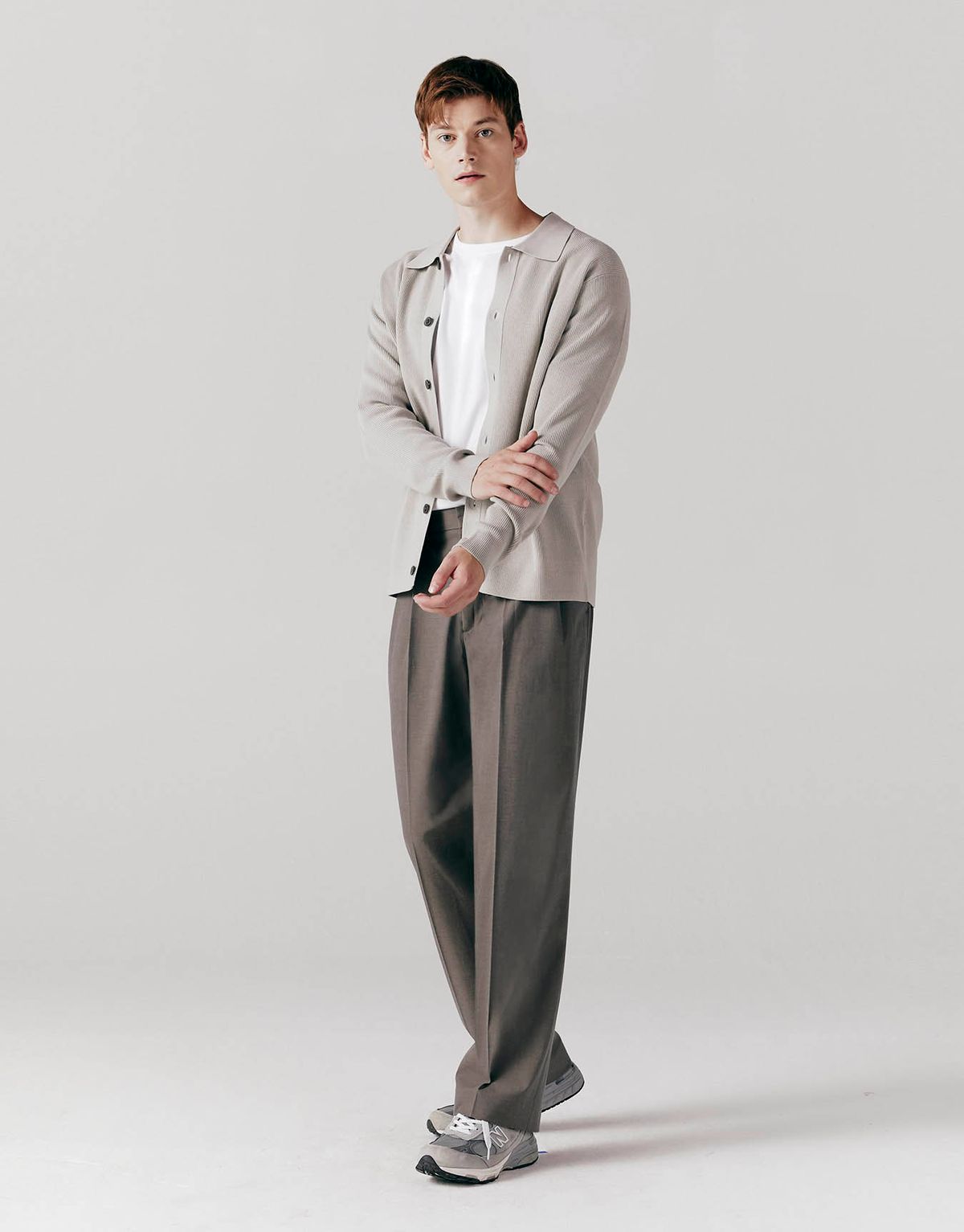 컨셉원(CONCEPTS1ONE) 스티치 폴로넥 가디건 10053903/053903