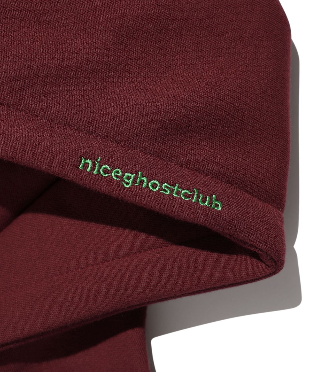 나이스고스트클럽(NICEGHOSTCLUB) HAVE A NICE GHOST HOODIE_BURGUNDY(NG2DFUM424A)
