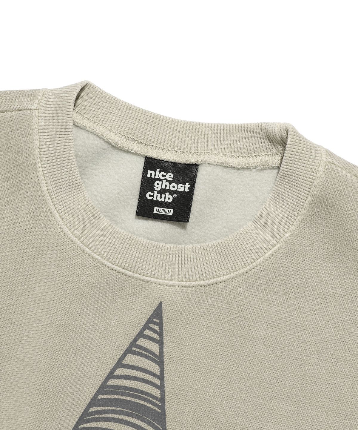 나이스고스트클럽(NICEGHOSTCLUB) STAR EYES PIGMENT SWEATSHIRTS_BEIGE(NG2DFUM442A)