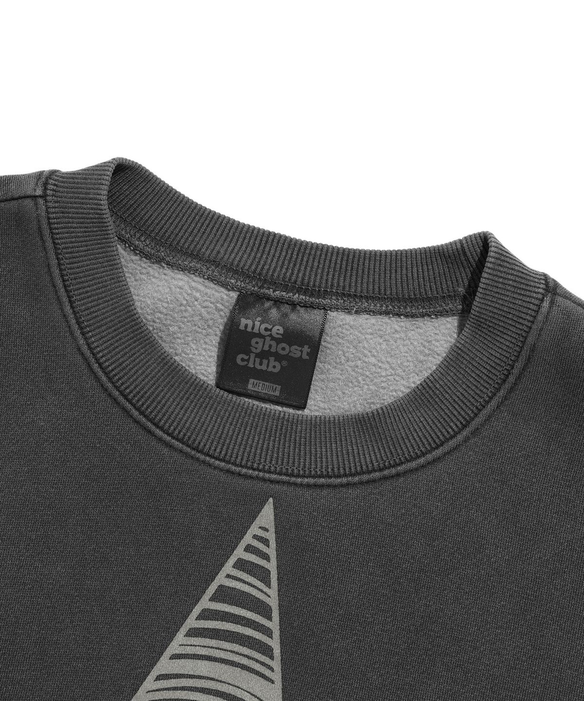 나이스고스트클럽(NICEGHOSTCLUB) STAR EYES PIGMENT SWEATSHIRTS_CHARCOAL(NG2DFUM442A)