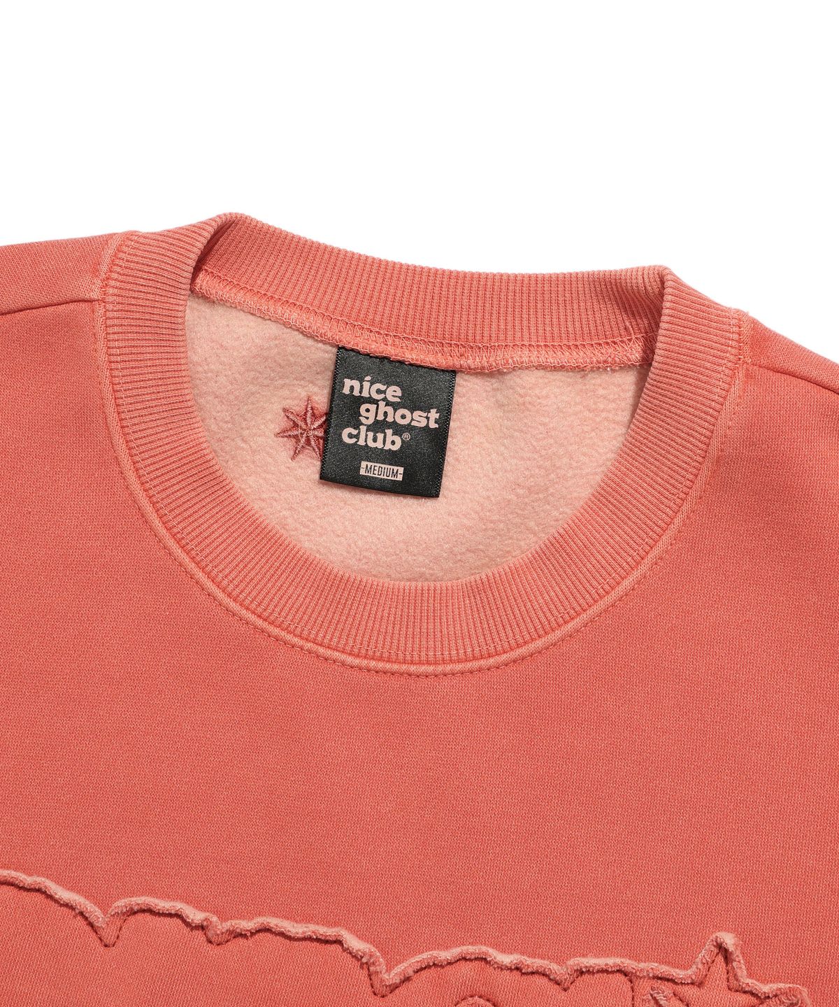 나이스고스트클럽(NICEGHOSTCLUB) POSTER PIGMENT SWEATSHIRTS_ORANGE(NG2DFUM454A)