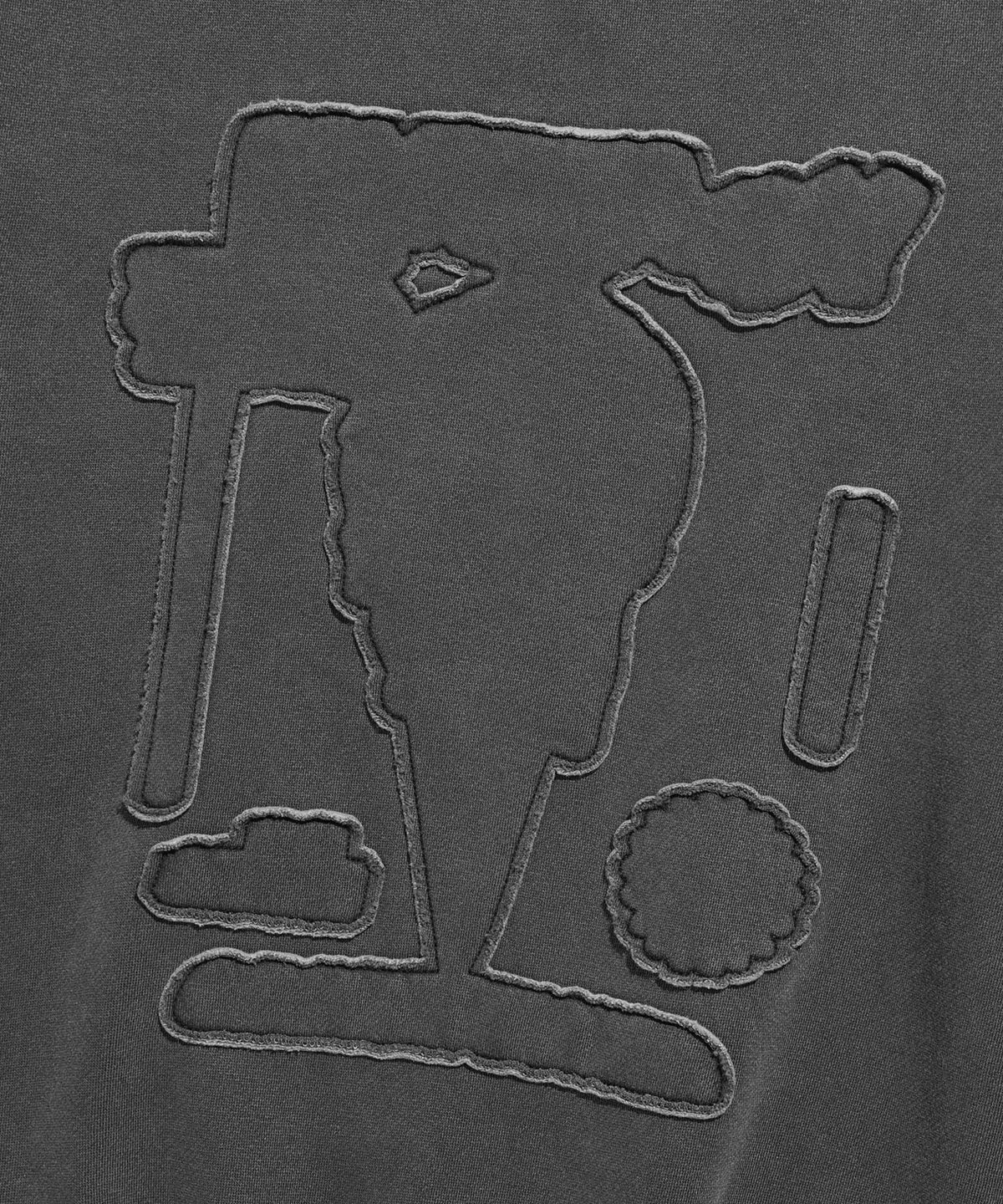 나이스고스트클럽(NICEGHOSTCLUB) POSTER PIGMENT SWEATSHIRTS_CHARCOAL(NG2DFUM454A)
