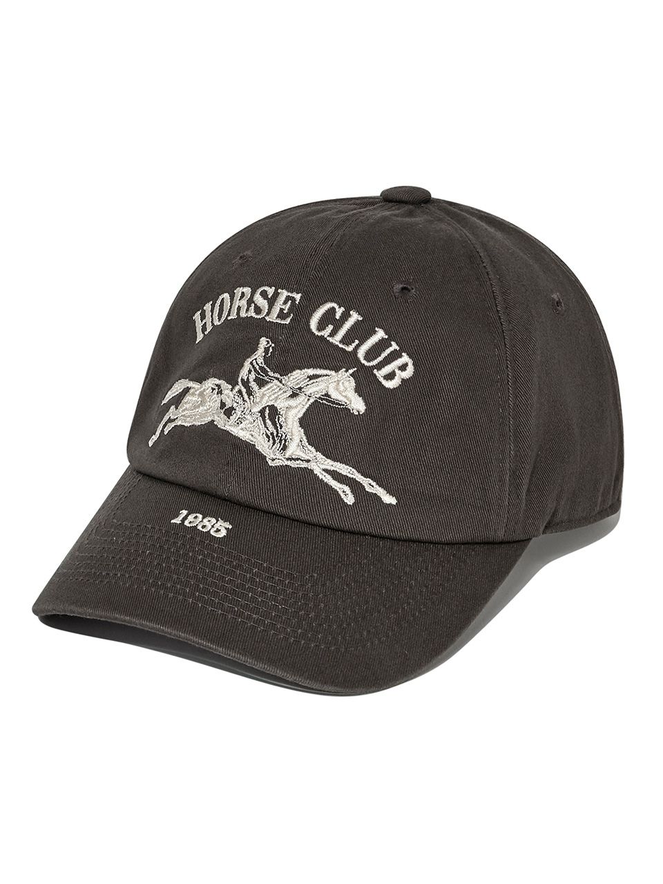 MUSINSA公式 | KIJUN Horse Club Cap UNISEX Charcoal