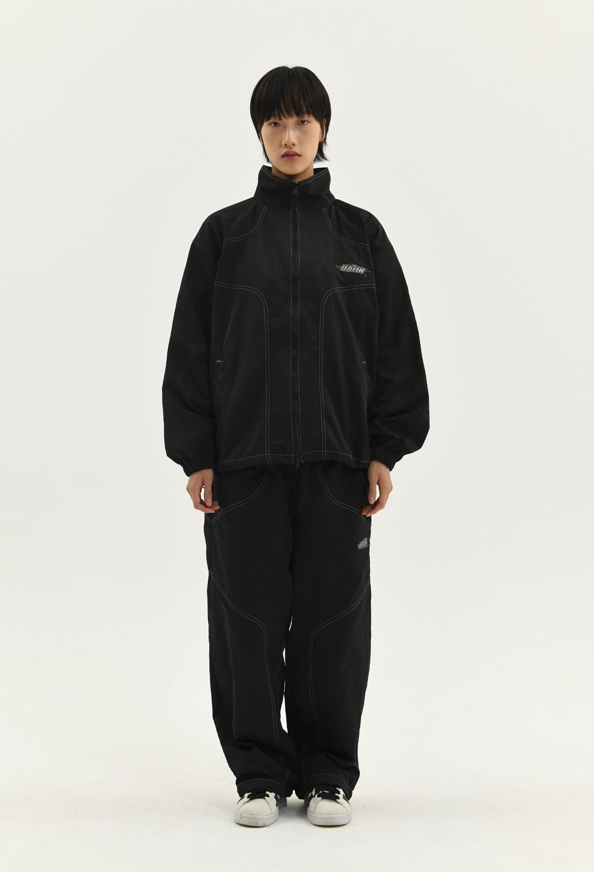 래리클락(LARRY CLARK) DAMN STITCH TRACK JACKET BLACK