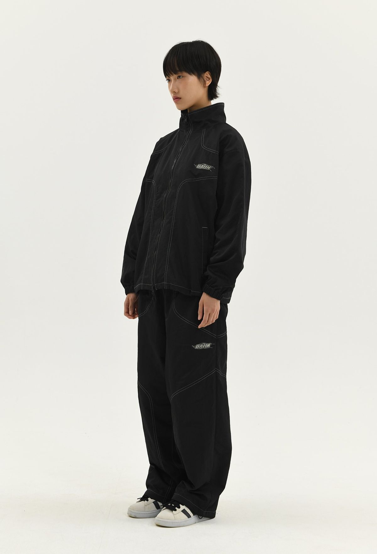 래리클락(LARRY CLARK) DAMN STITCH TRACK JACKET BLACK