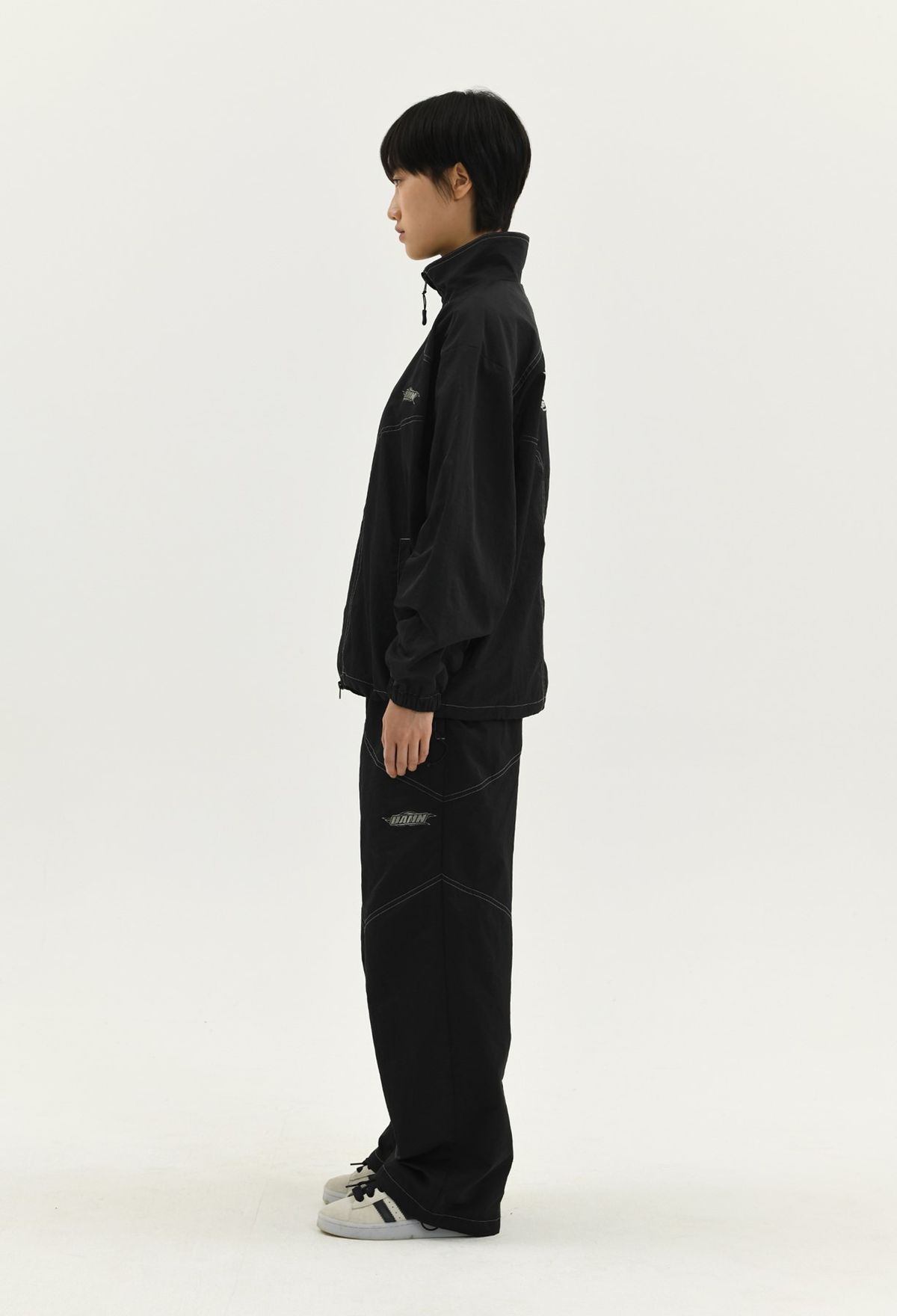 래리클락(LARRY CLARK) DAMN STITCH TRACK JACKET BLACK