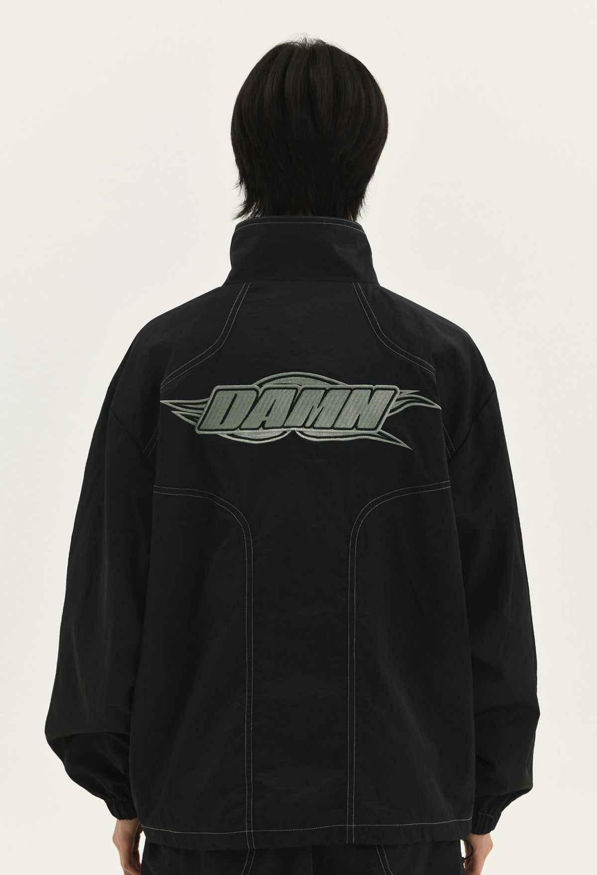 래리클락(LARRY CLARK) DAMN STITCH TRACK JACKET BLACK