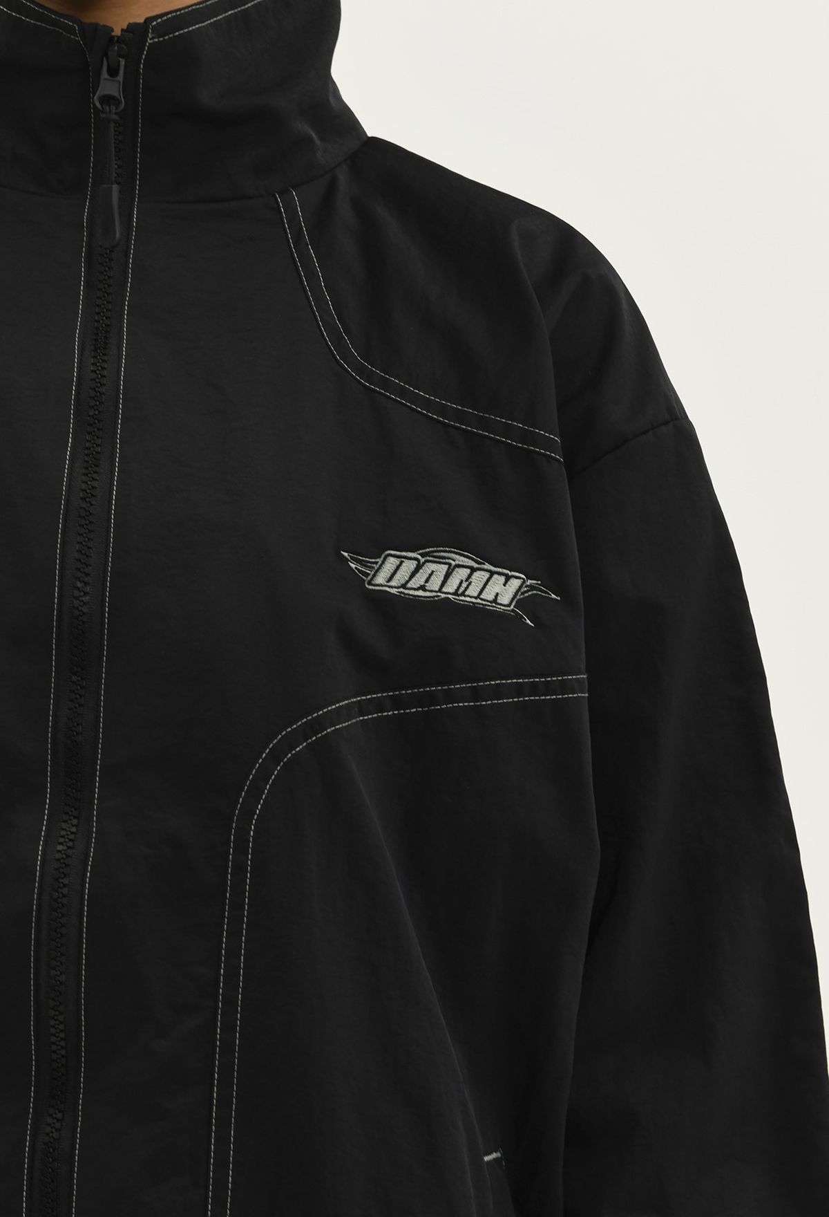 래리클락(LARRY CLARK) DAMN STITCH TRACK JACKET BLACK