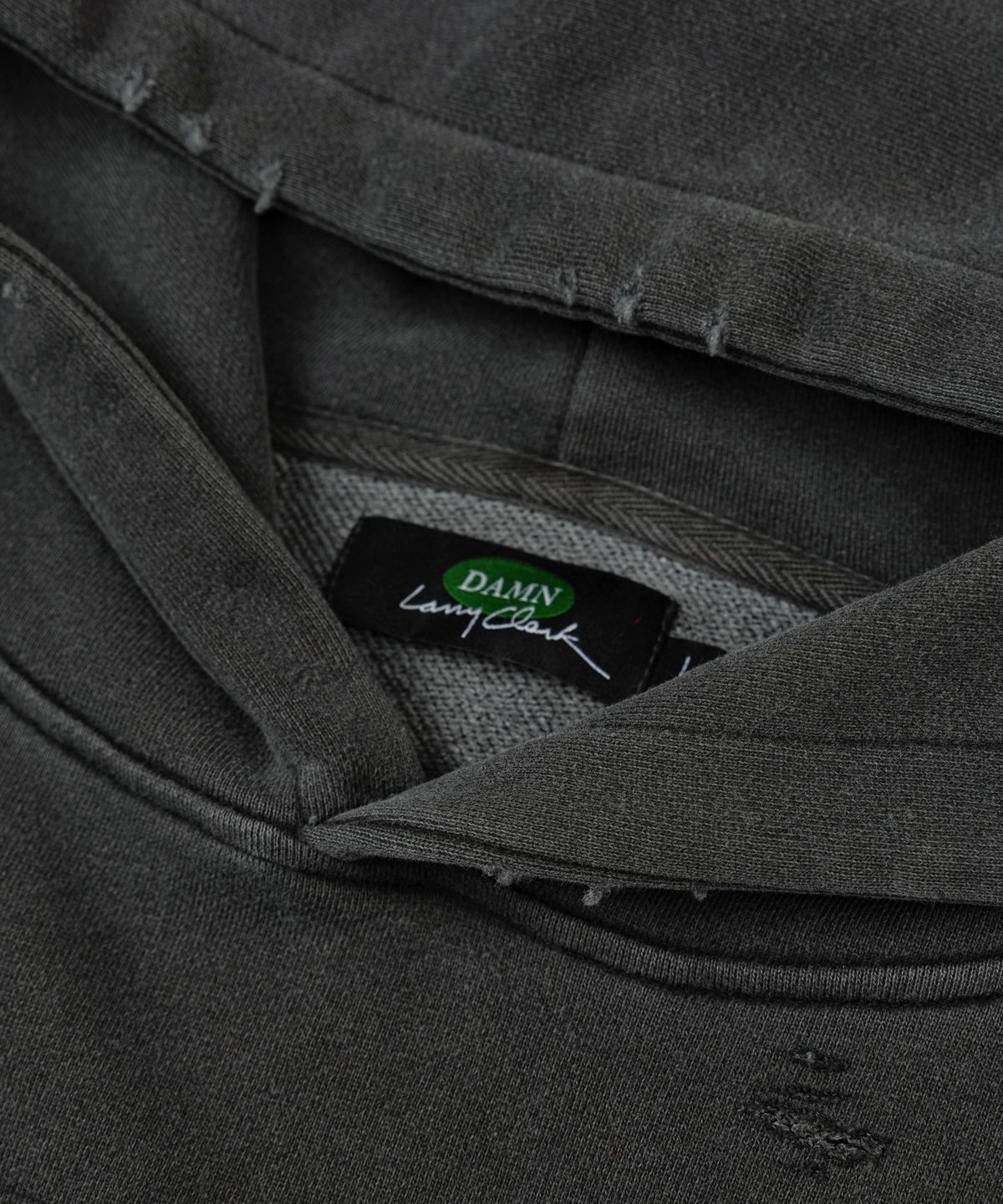래리클락(LARRY CLARK) TEENAGE LUST DIS HOODIE PG CHARCOAL