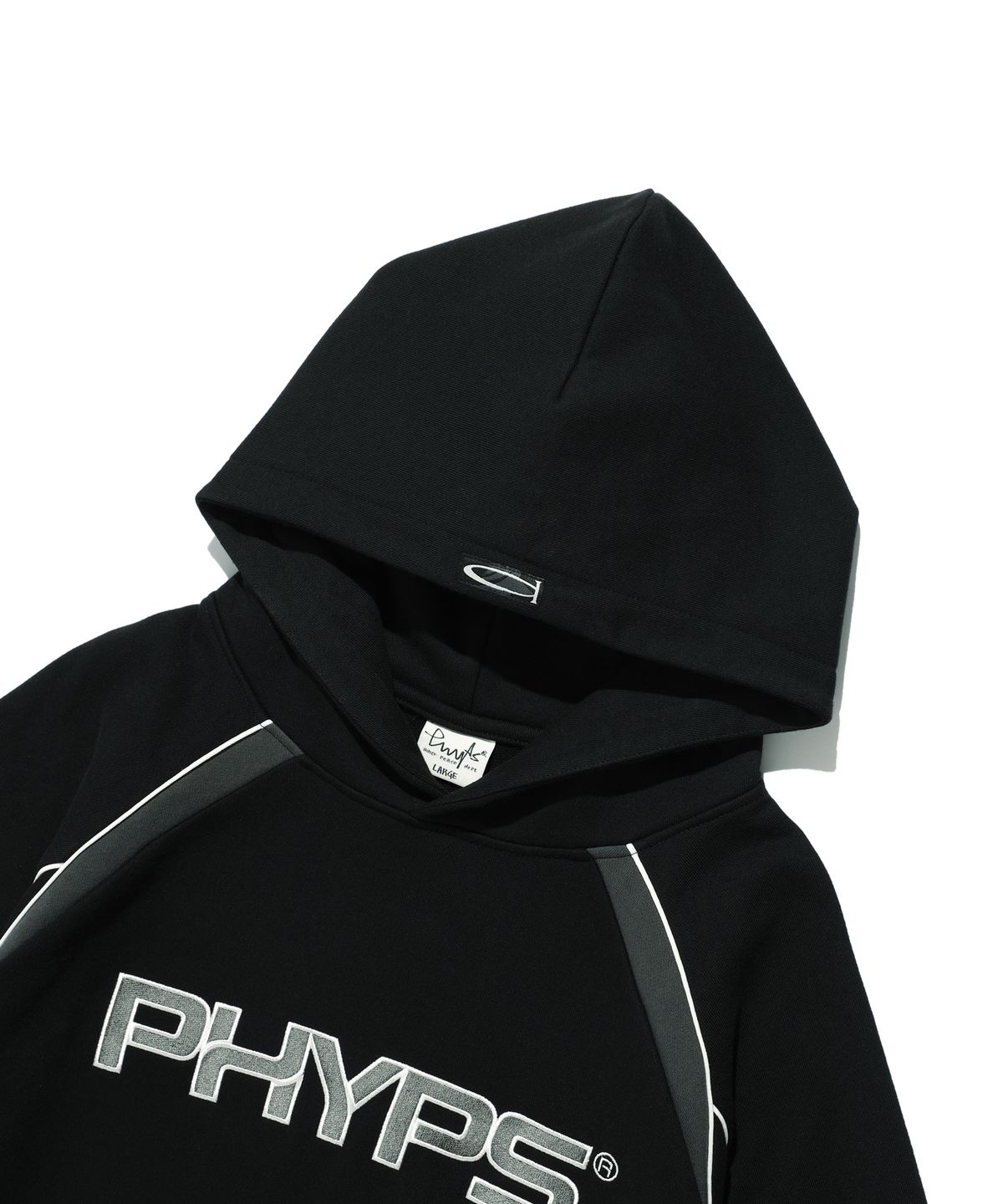 피지컬 디파트먼트(PHYSICAL DEPARTMENT) 파이핑 모터사이클 후드_블랙