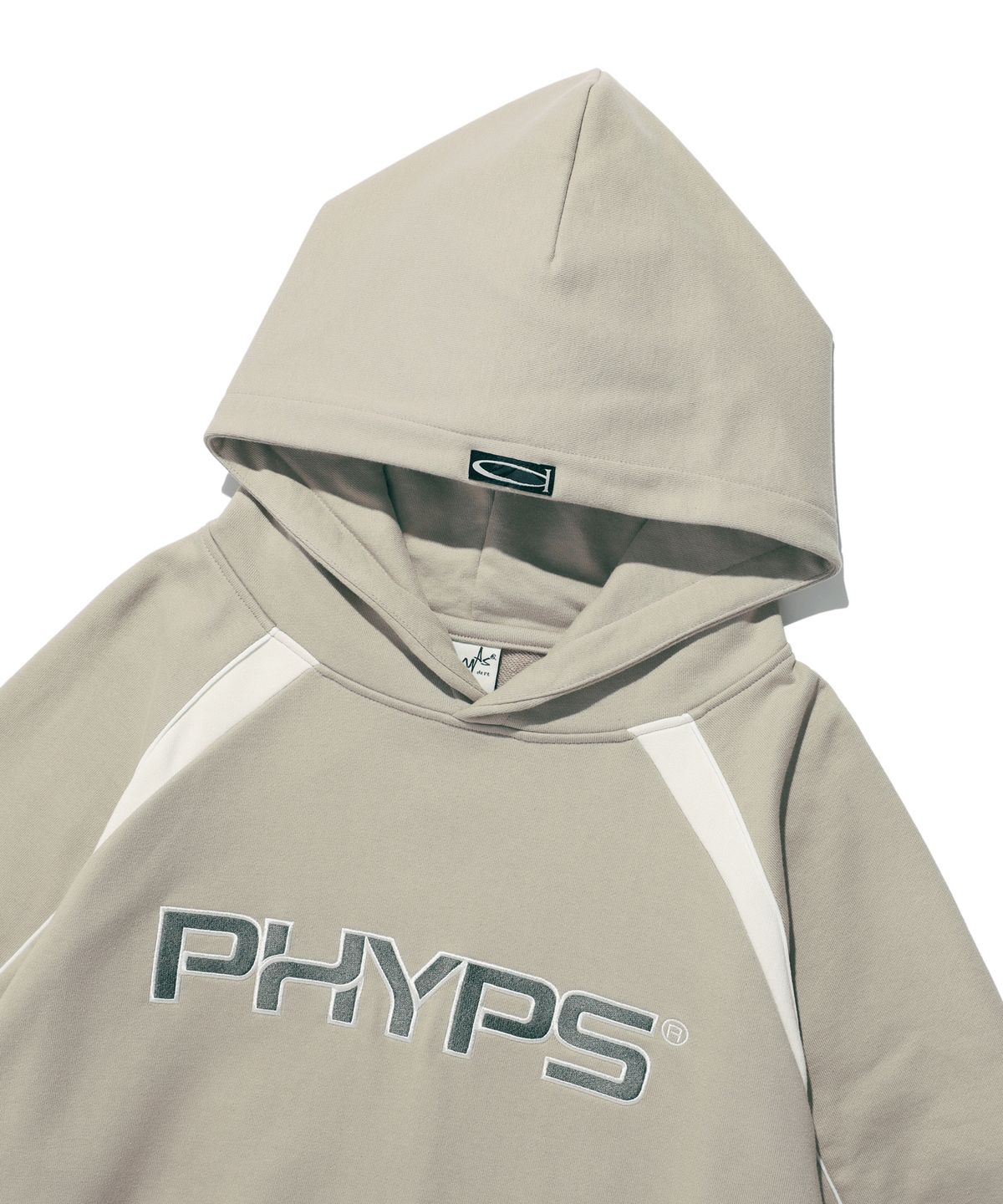 피지컬 디파트먼트(PHYSICAL DEPARTMENT) 파이핑 모터사이클 후드_그린 베이지