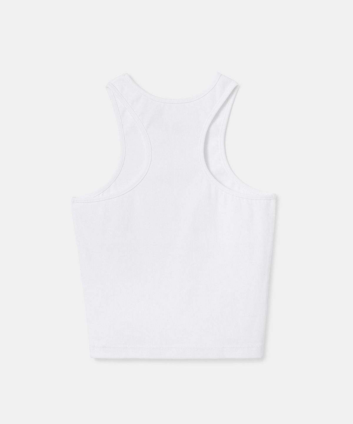 에스이오(s/e/o) BASIC RIBBED SLEEVELESS_WHITE