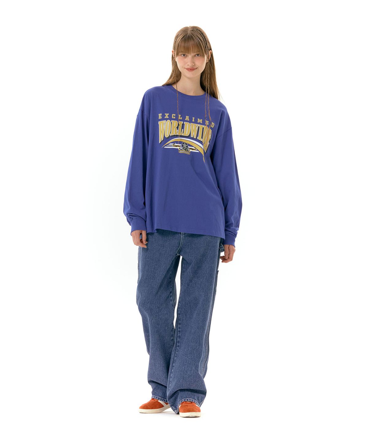 아메스 월드와이드(AMES-WORLDWIDE) WORLDWIDE LS TEE BLUE (AM2DFUT550A)