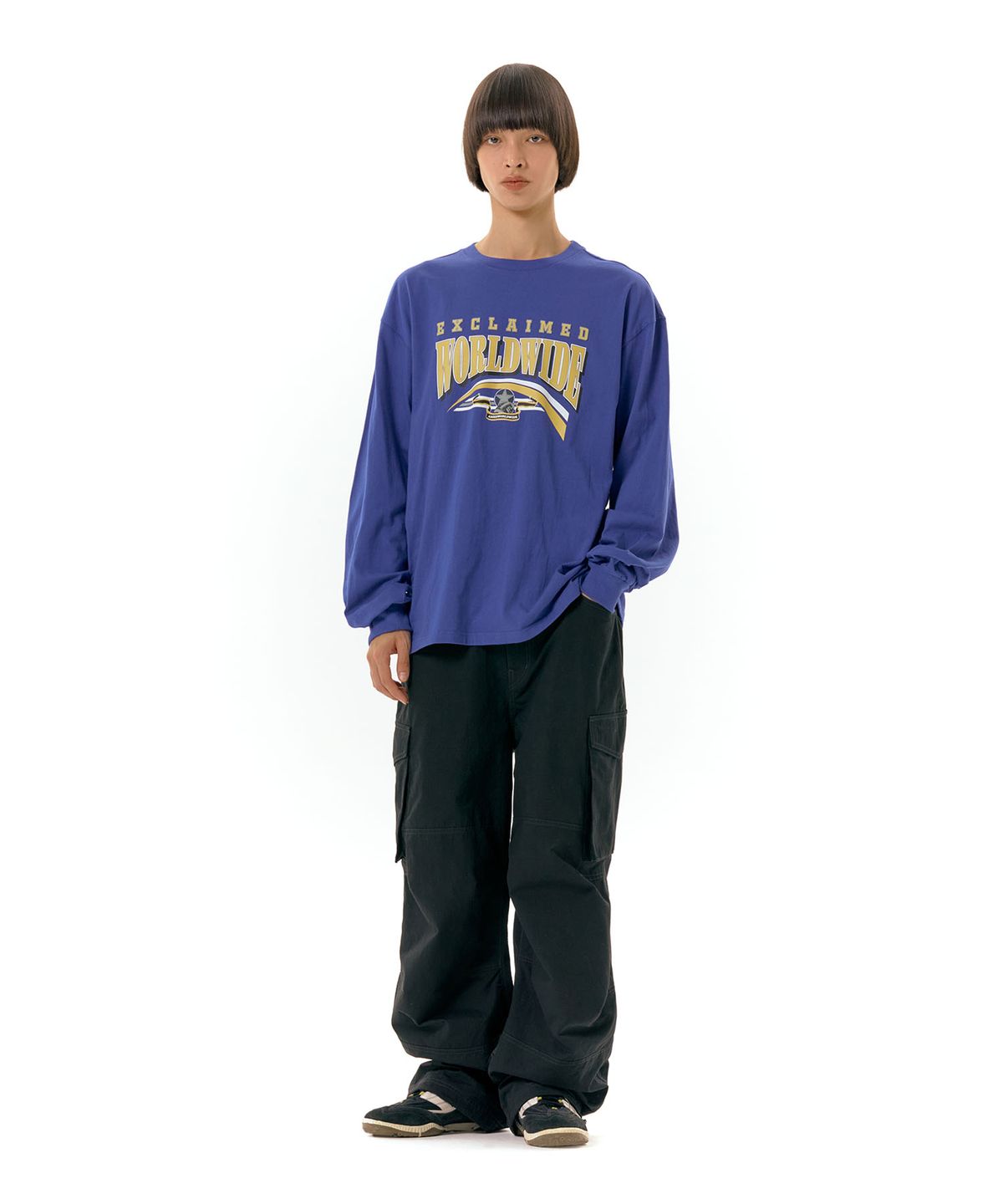 아메스 월드와이드(AMES-WORLDWIDE) WORLDWIDE LS TEE BLUE (AM2DFUT550A)