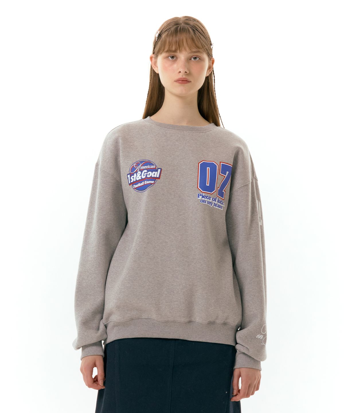 아메스 월드와이드(AMES-WORLDWIDE) 1ST GOAL SWEATSHIRT GREY (AM2DFUM442A)