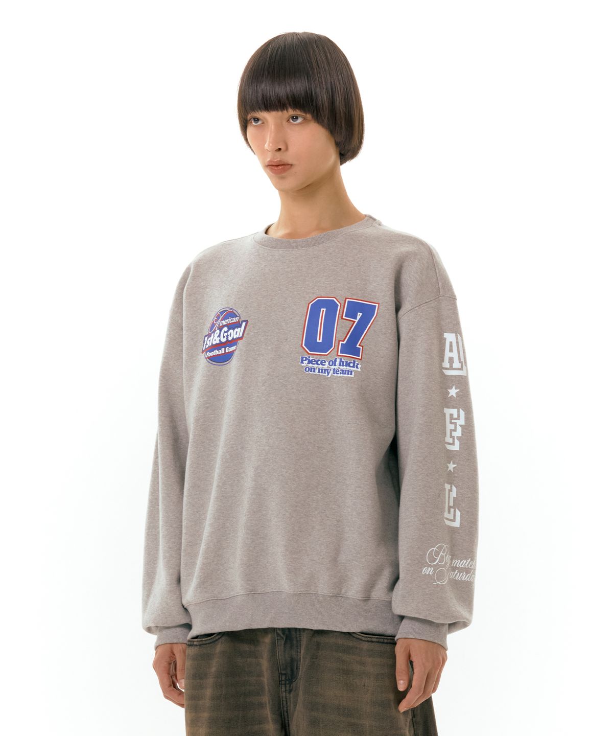 아메스 월드와이드(AMES-WORLDWIDE) 1ST GOAL SWEATSHIRT GREY (AM2DFUM442A)