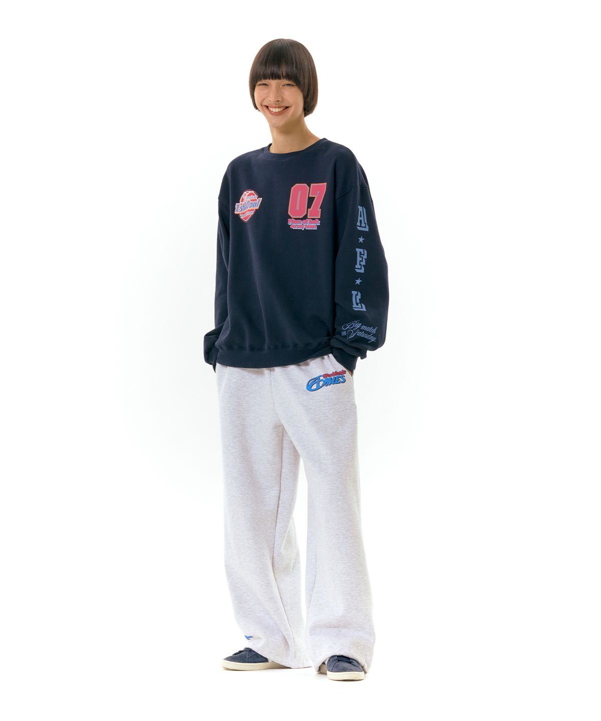 아메스 월드와이드(AMES-WORLDWIDE) 1ST GOAL SWEATSHIRT NAVY