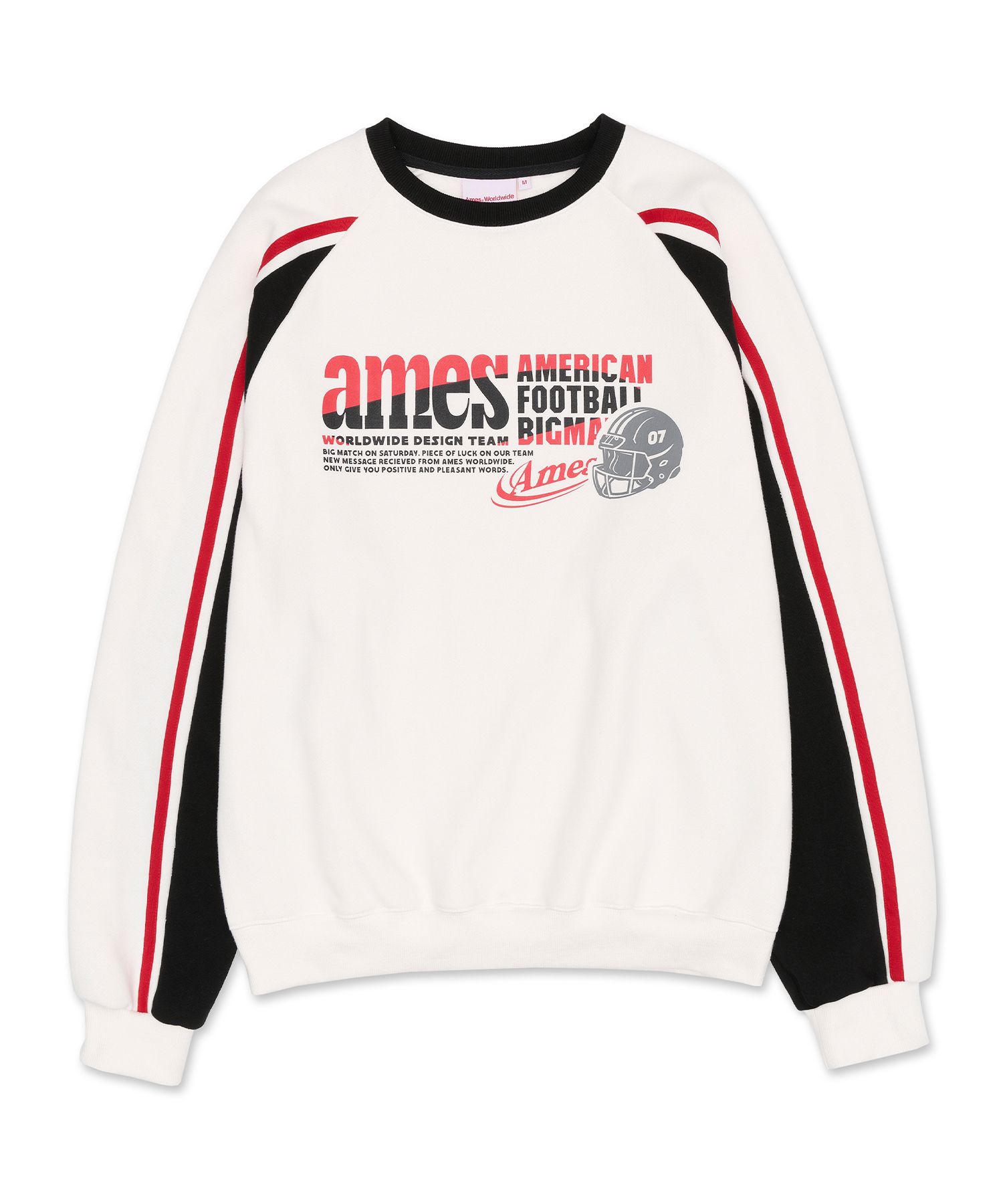 MUSINSA | AMES-WORLDWIDE AFL SWEATSHIRT WHITE (AM2DFUM444A)
