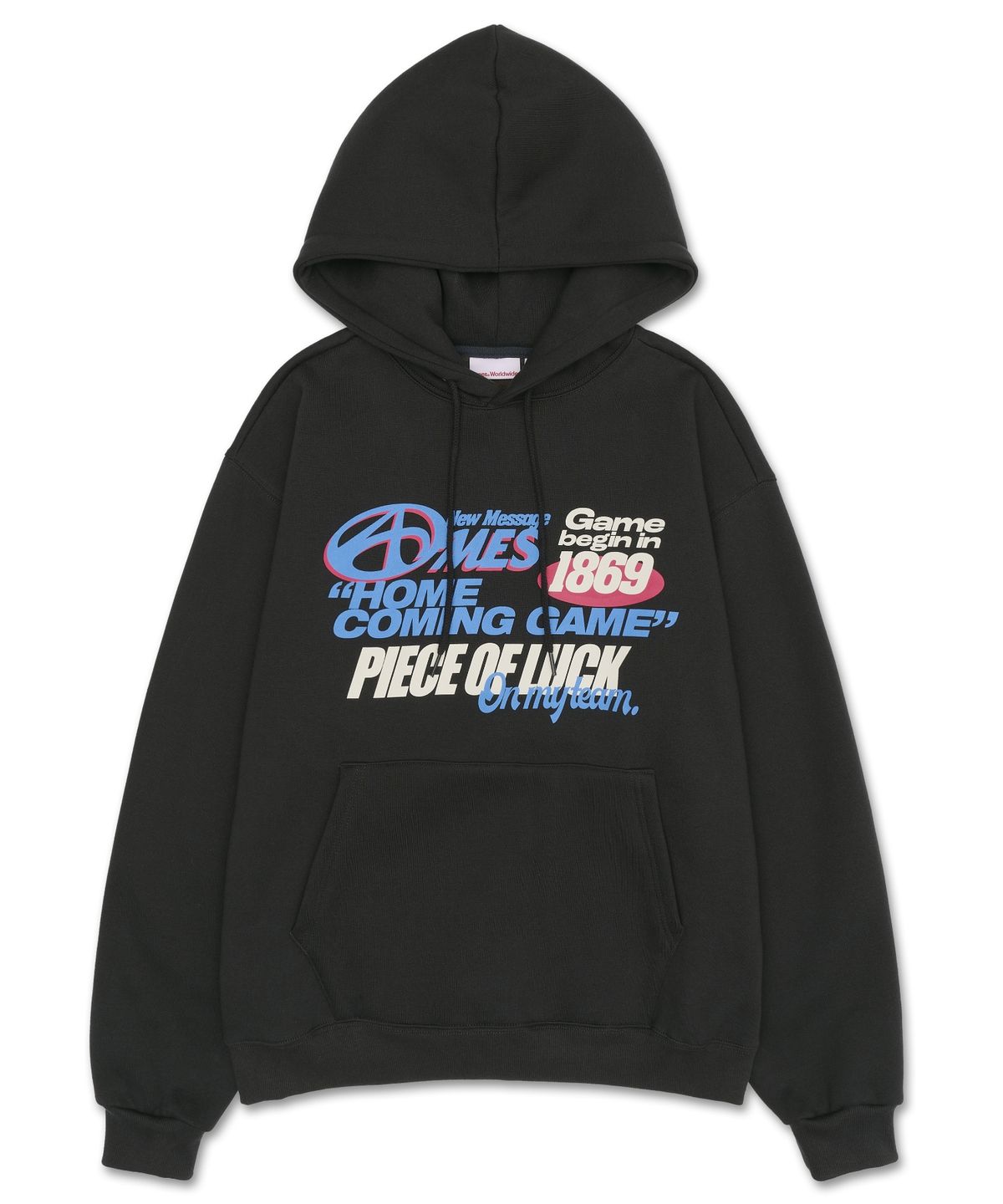 아메스 월드와이드(AMES-WORLDWIDE) 1869 POSTER HOODIE CHARCOAL (AM2DFUM401A)