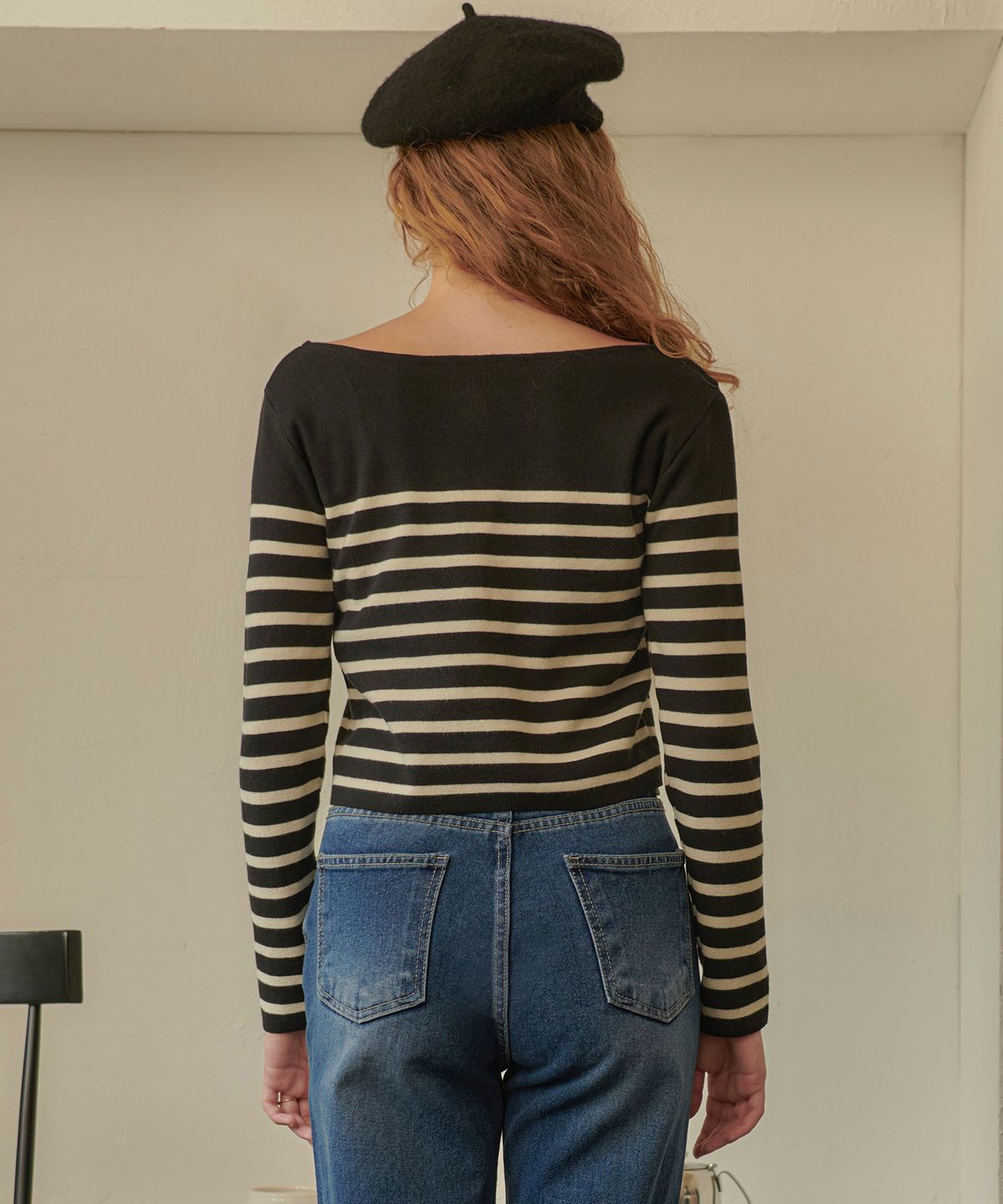 판도라핏(PANDORAFIT) French Boat-neck Cardigan