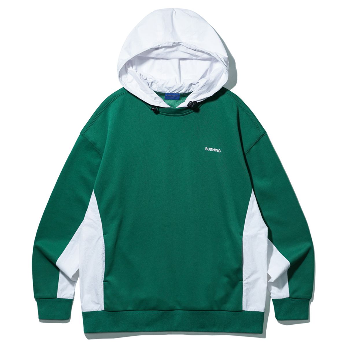 앨빈클로(ALVINCLO) 사이드 컬러블록 오버핏 후드티 DLX737 (4 COLOR)
