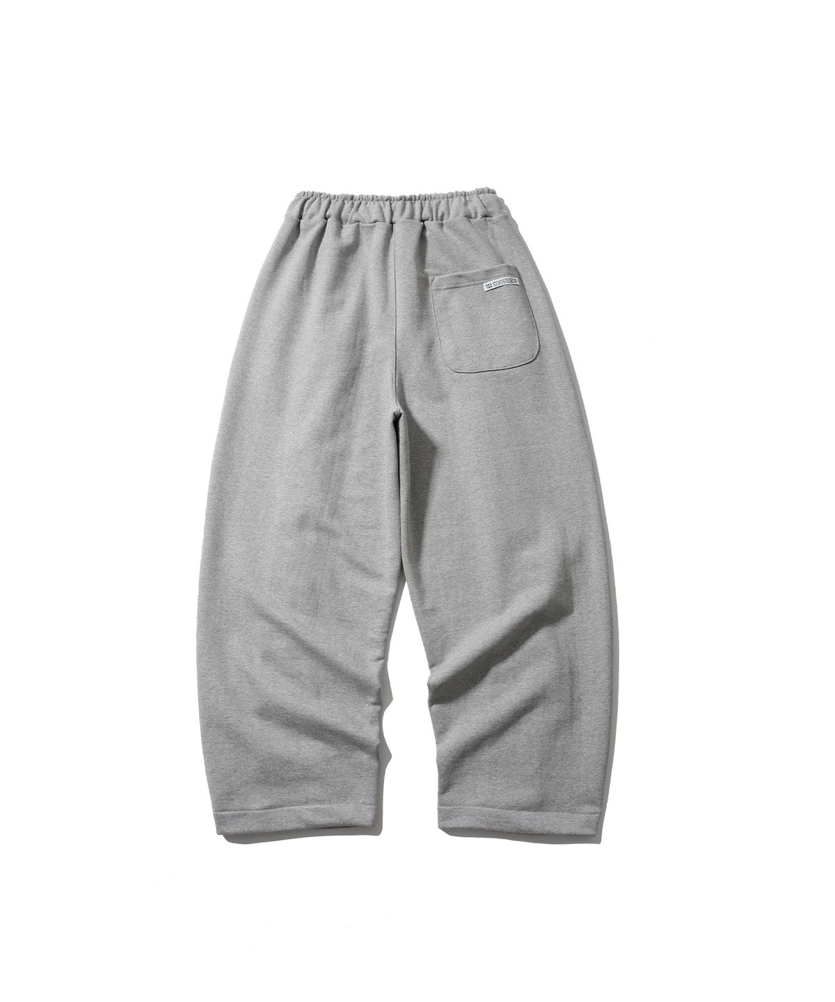 앵글런(ANGLAN) Valley Tuck Sweat Balloon Pants - Melange Grey