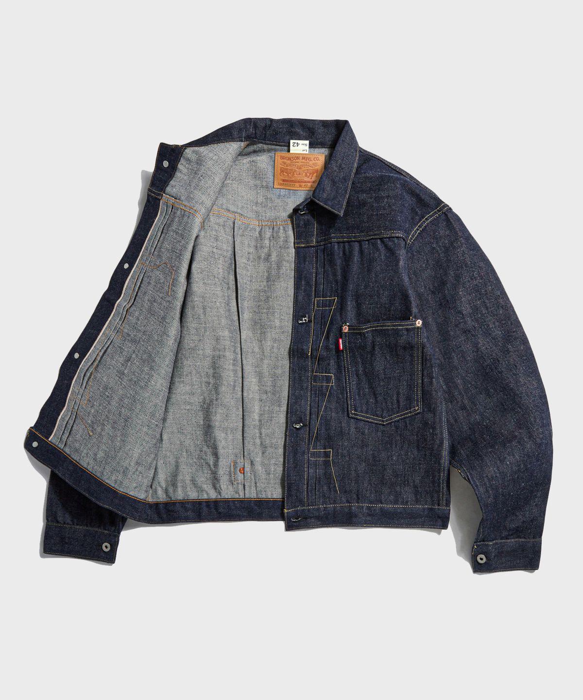 브론슨(BRONSON) Lot 44806XX WWII Type 1 Selvedge Denim Jacket