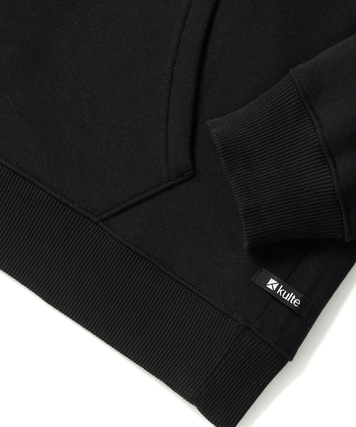 쿨트(KULTE) 아이콘 로고 후디 BLACK