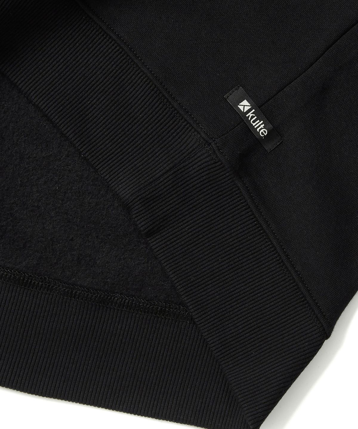 쿨트(KULTE) 아이콘 로고 후디 BLACK