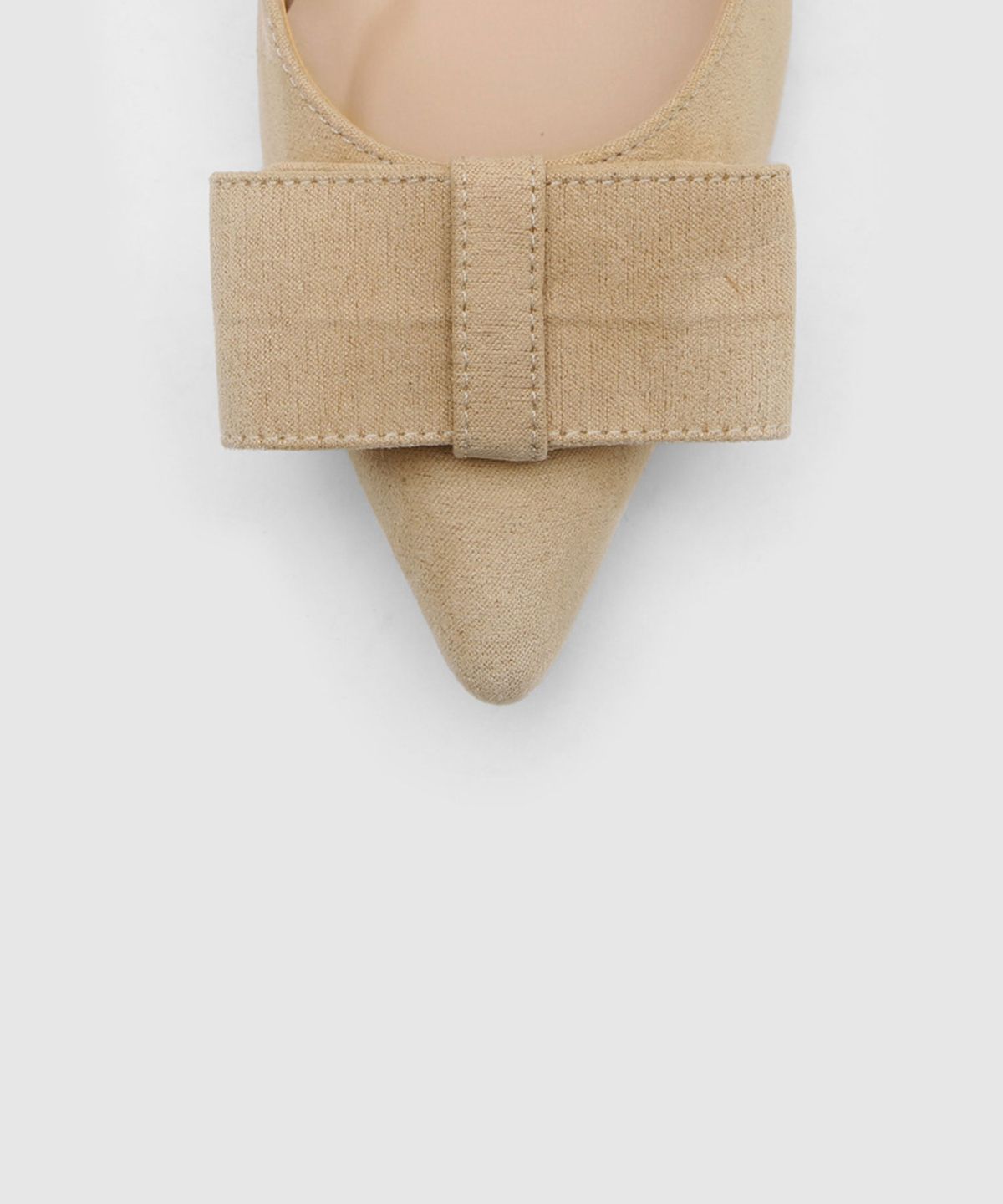 사뿐(SAPPUN) 카멜리 리본 스웨이드 스틸레토힐 (5/7/9cm)