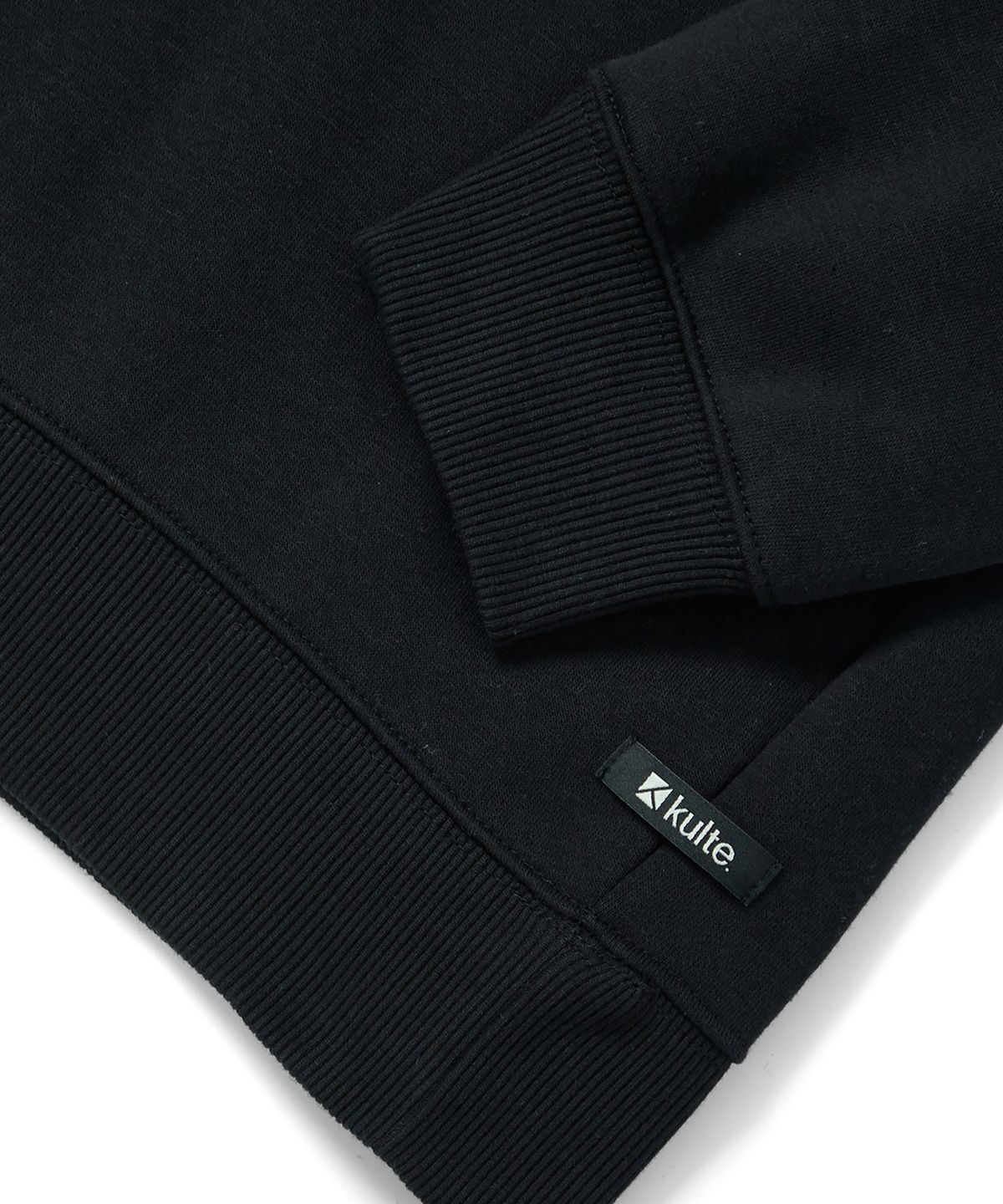 쿨트(KULTE) 트윌 아치 로고 크루넥 BLACK