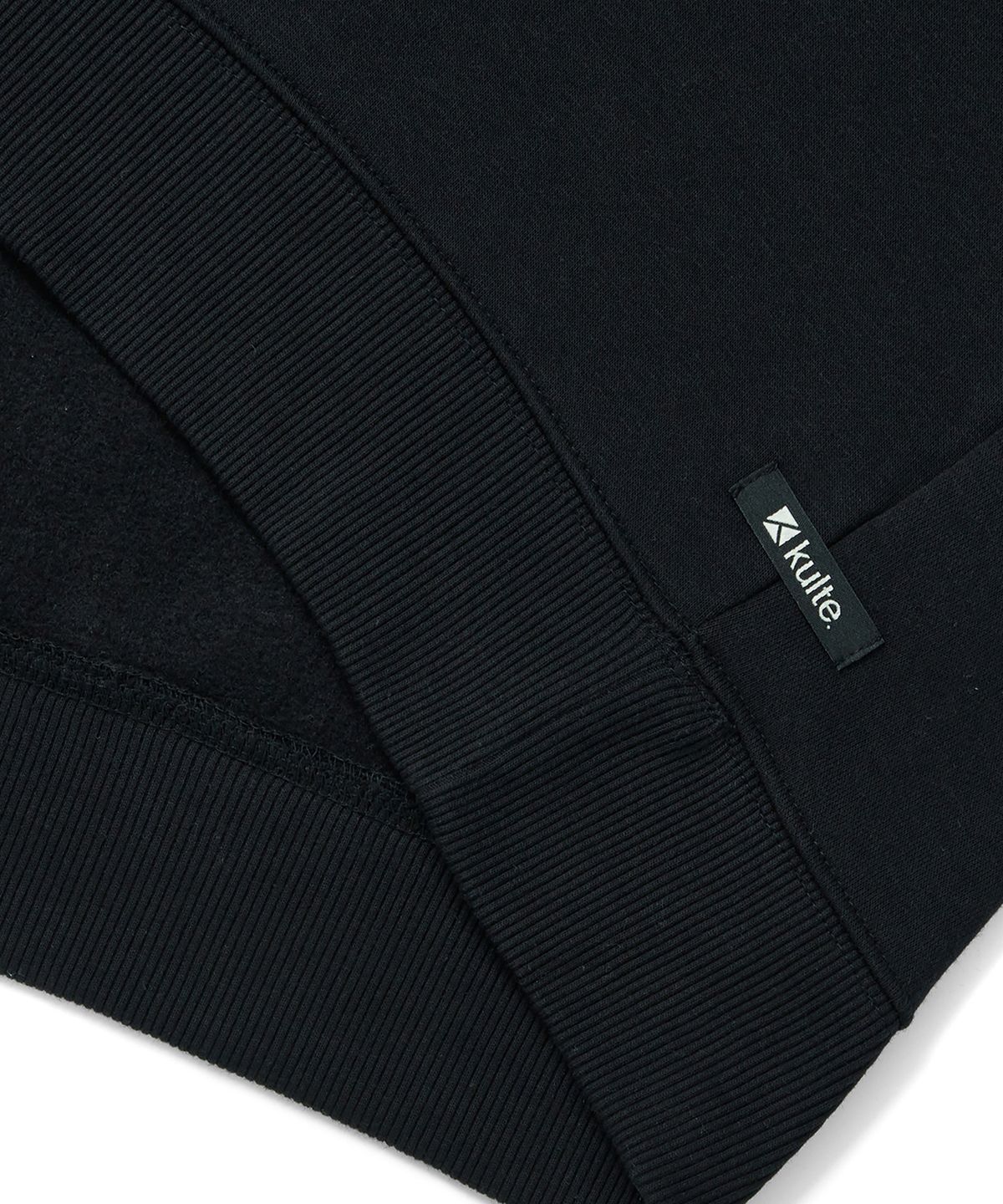 쿨트(KULTE) 트윌 아치 로고 크루넥 BLACK