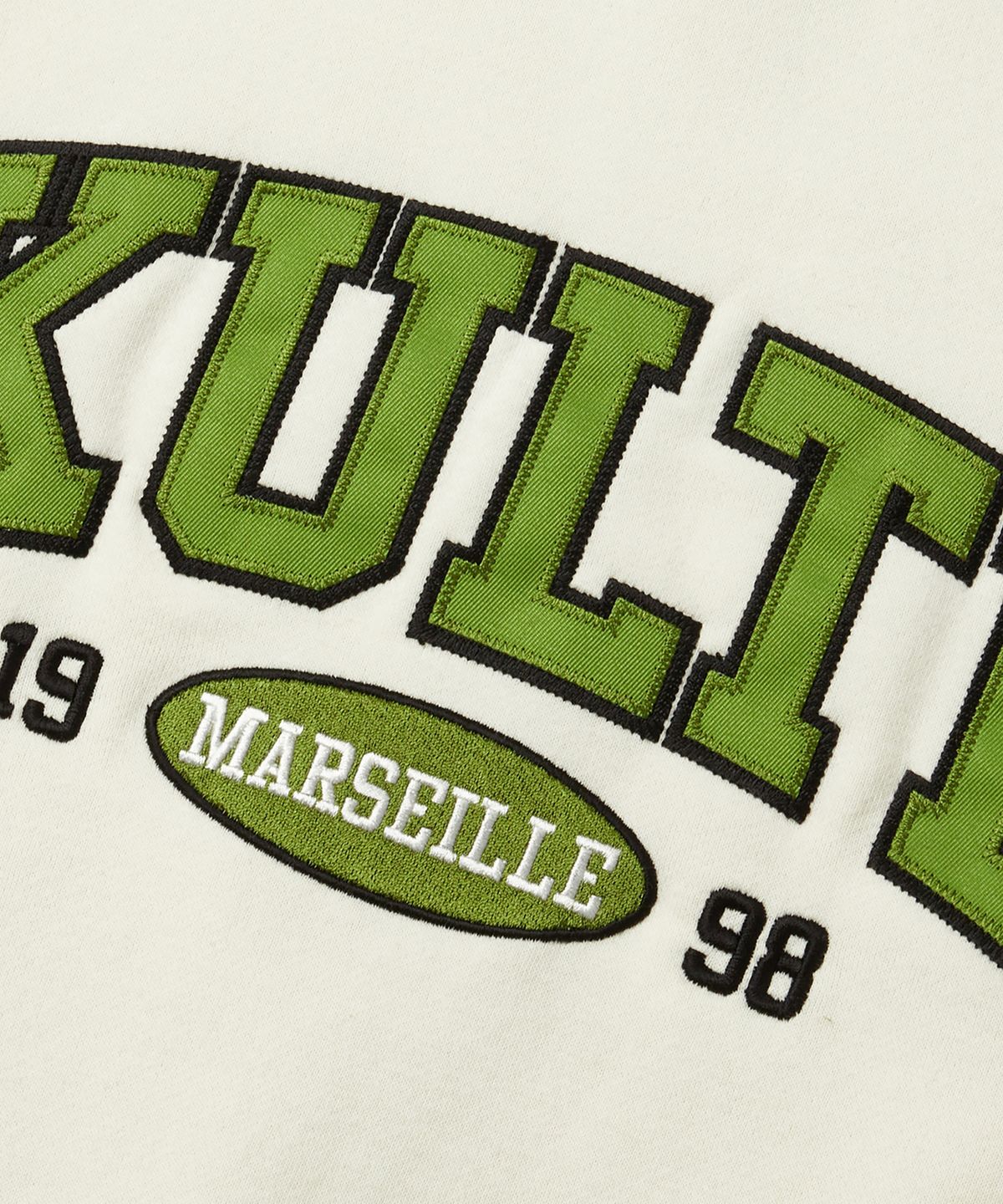쿨트(KULTE) 트윌 아치 로고 크루넥 IVORY