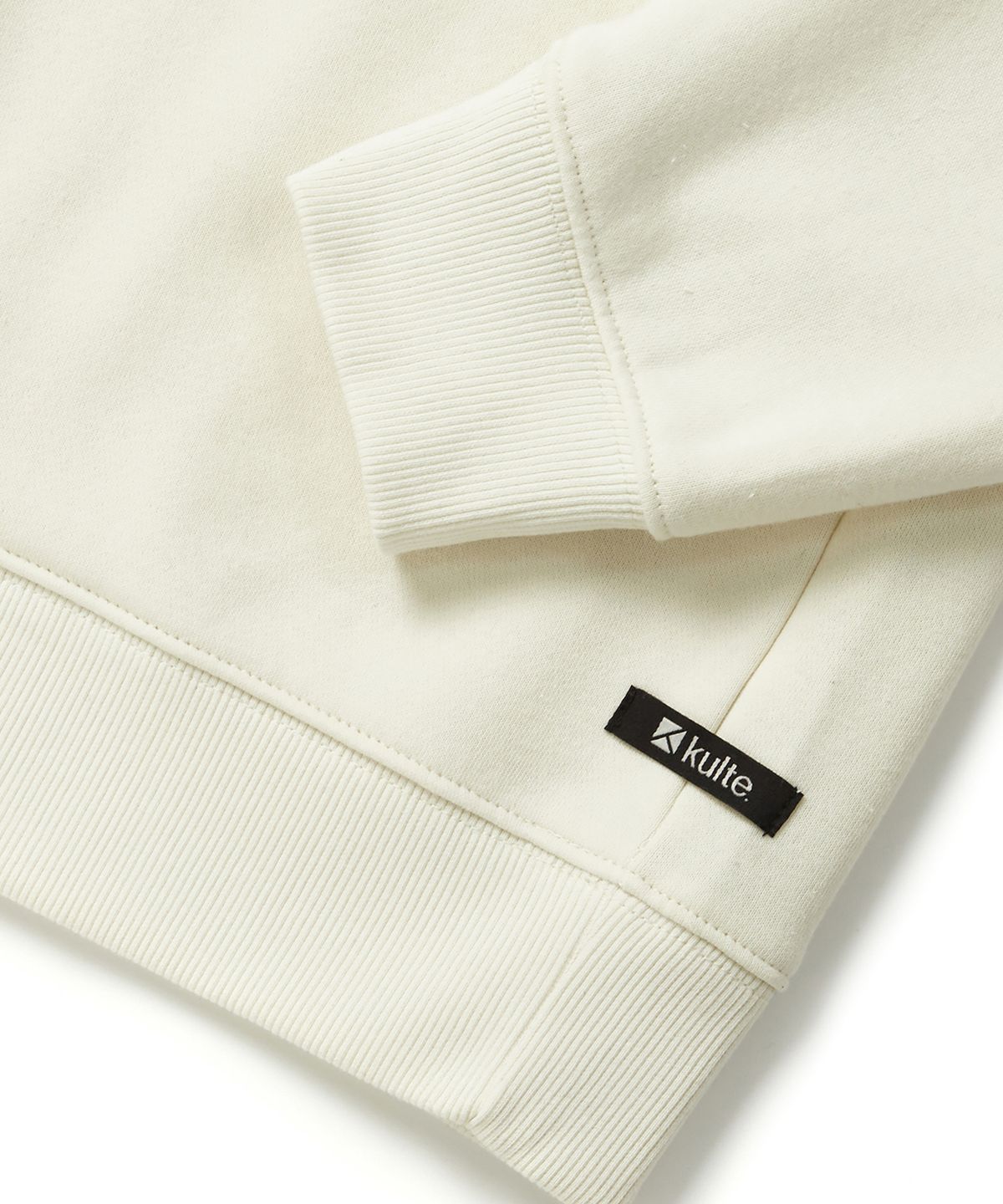 쿨트(KULTE) 트윌 아치 로고 크루넥 IVORY