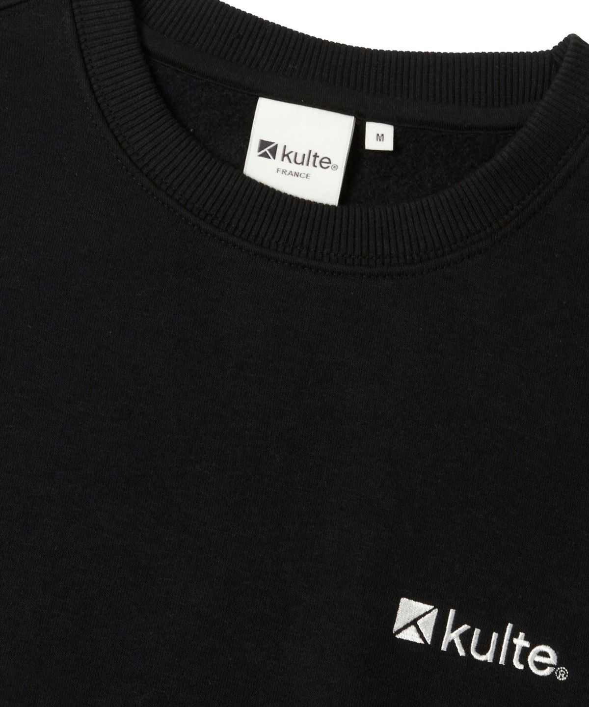 쿨트(KULTE) 아이콘 로고 크루넥 BLACK