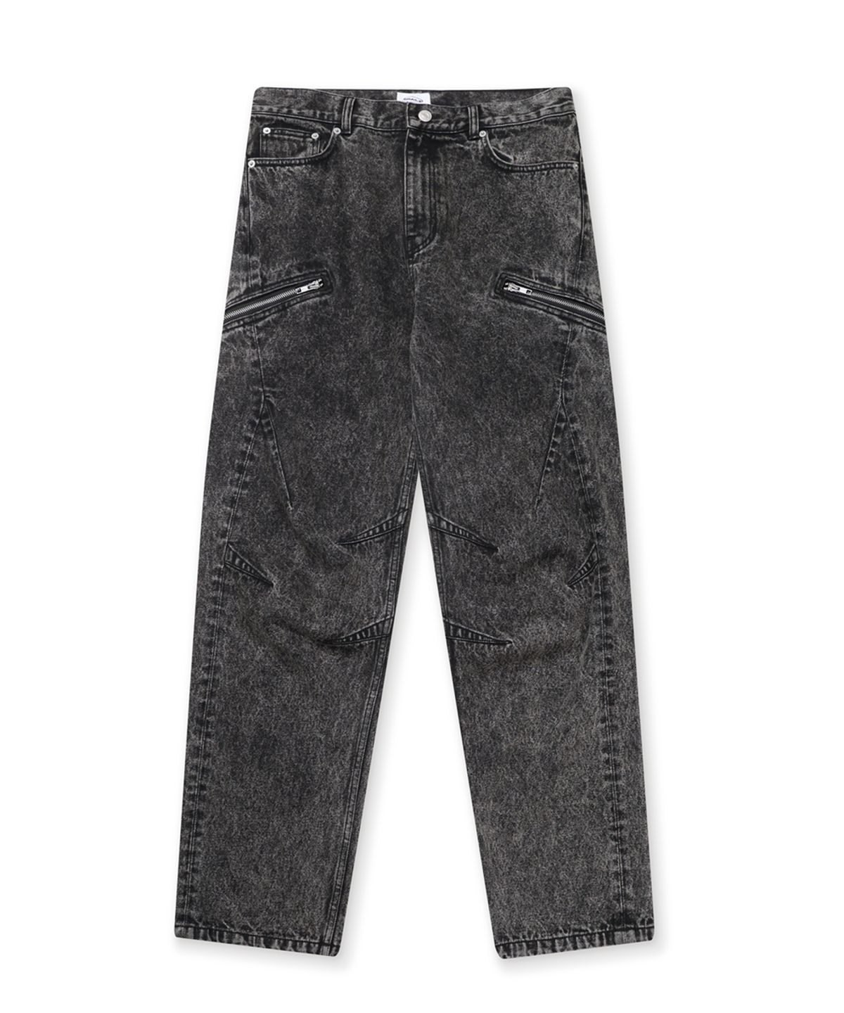 그레일즈(GRAILZ) DART FIT ZIPPER DENIM [BLACK]