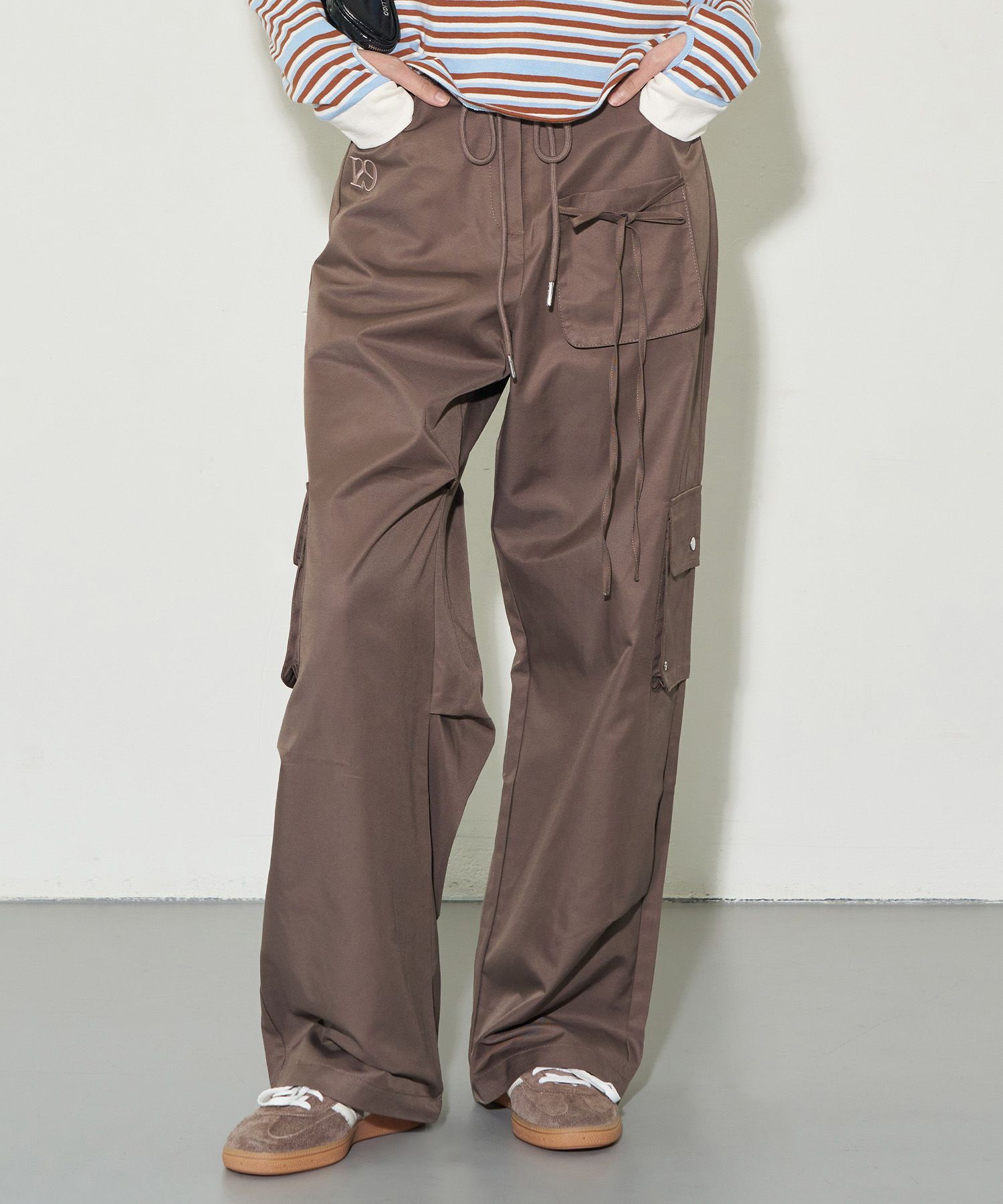 パンツ ILLIGO Nylon string cargo banding pants MUSINSA | ILLIGO String Cargo Banding Pants Brown