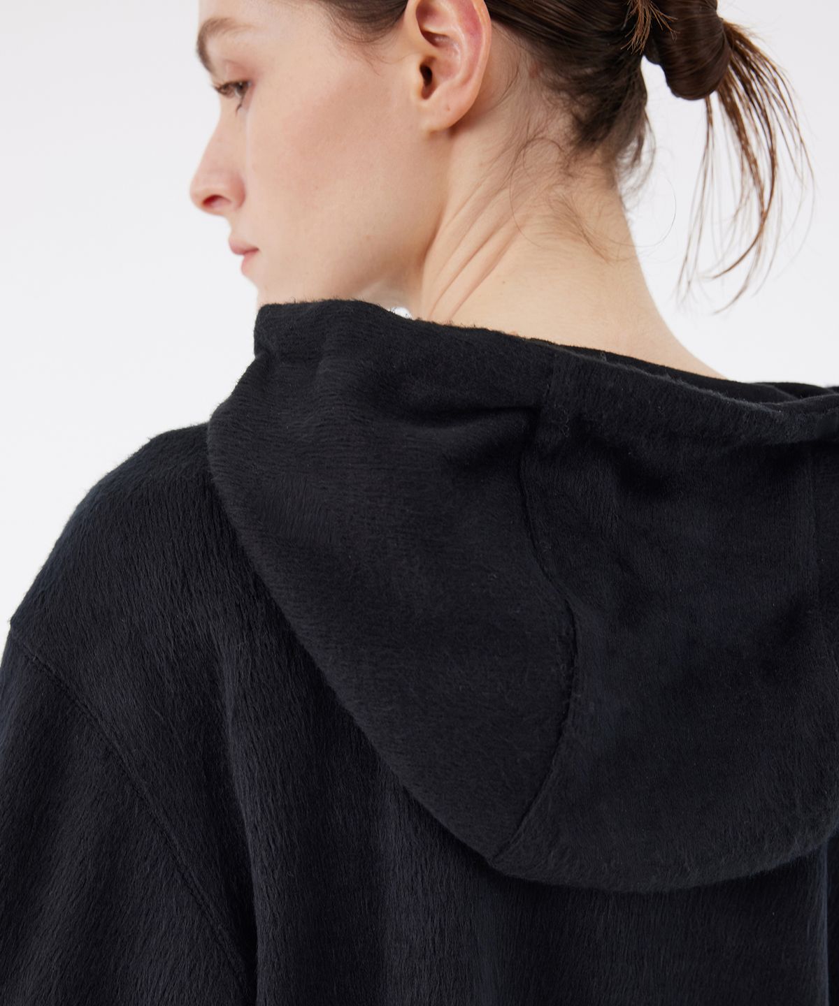 유스(YOUTH) Cropped Hoodie - Black