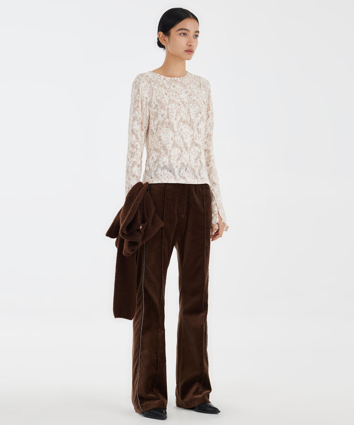 유스(YOUTH) Second Skin Woven Top - Ivory