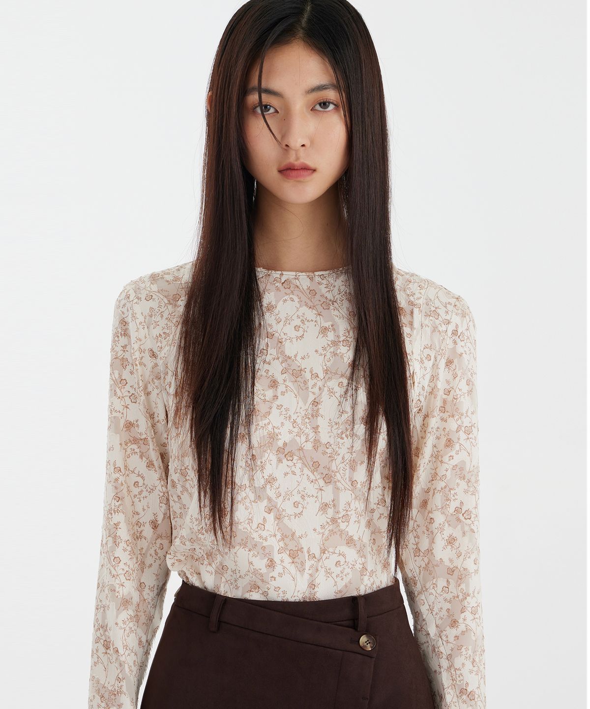 유스(YOUTH) Second Skin Woven Top - Ivory