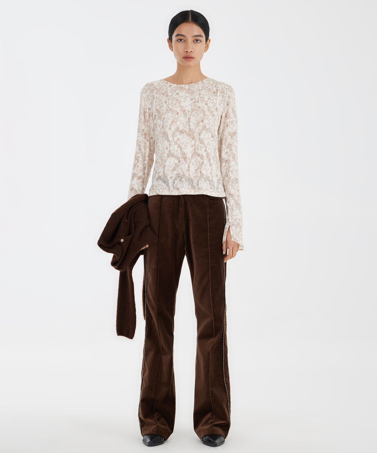 유스(YOUTH) Second Skin Woven Top - Ivory