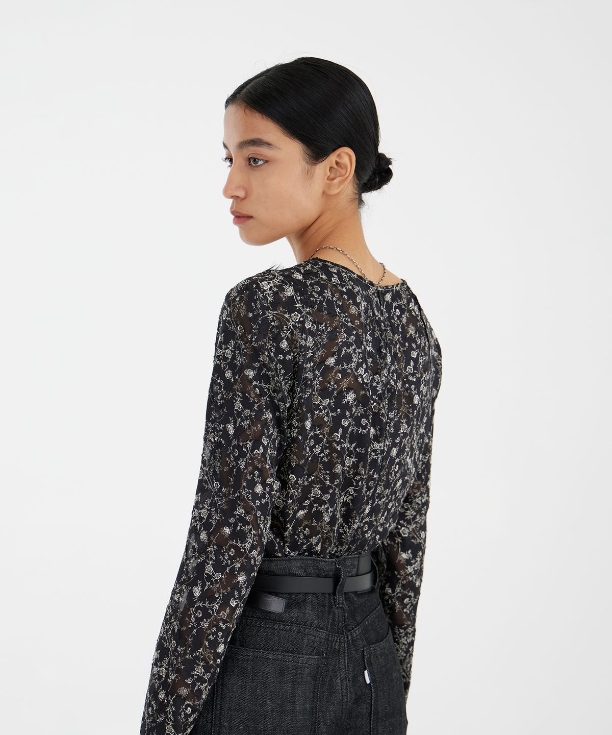 유스(YOUTH) Second Skin Woven Top - Black