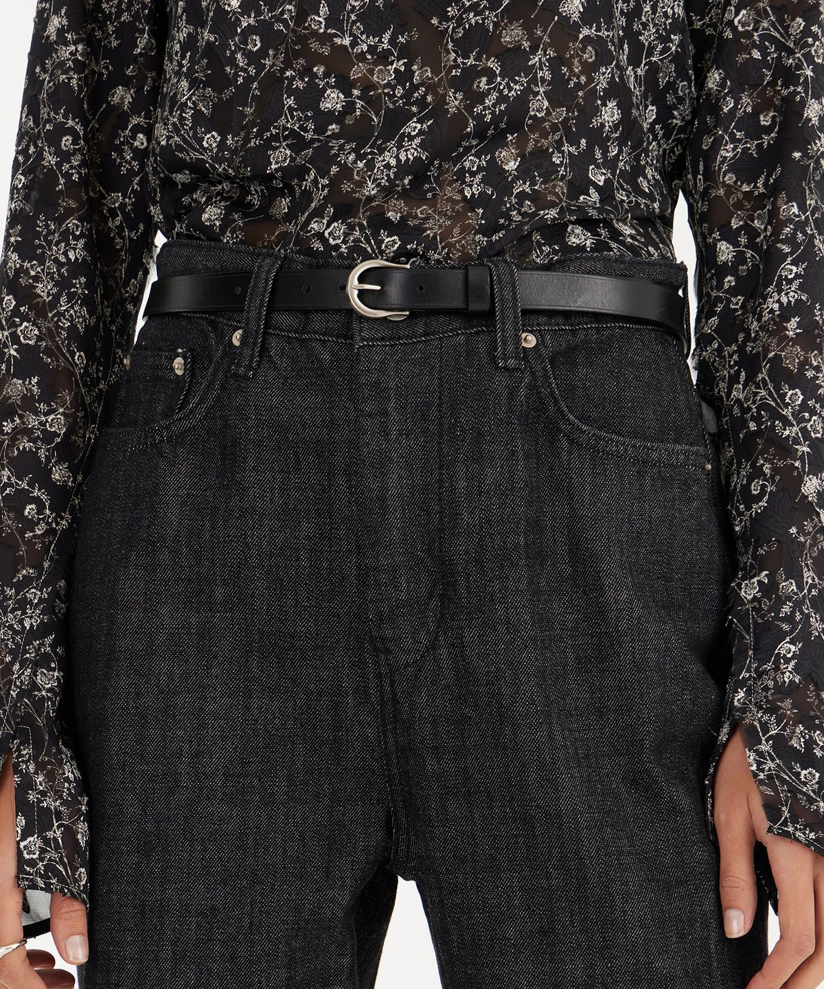 유스(YOUTH) Second Skin Woven Top - Black