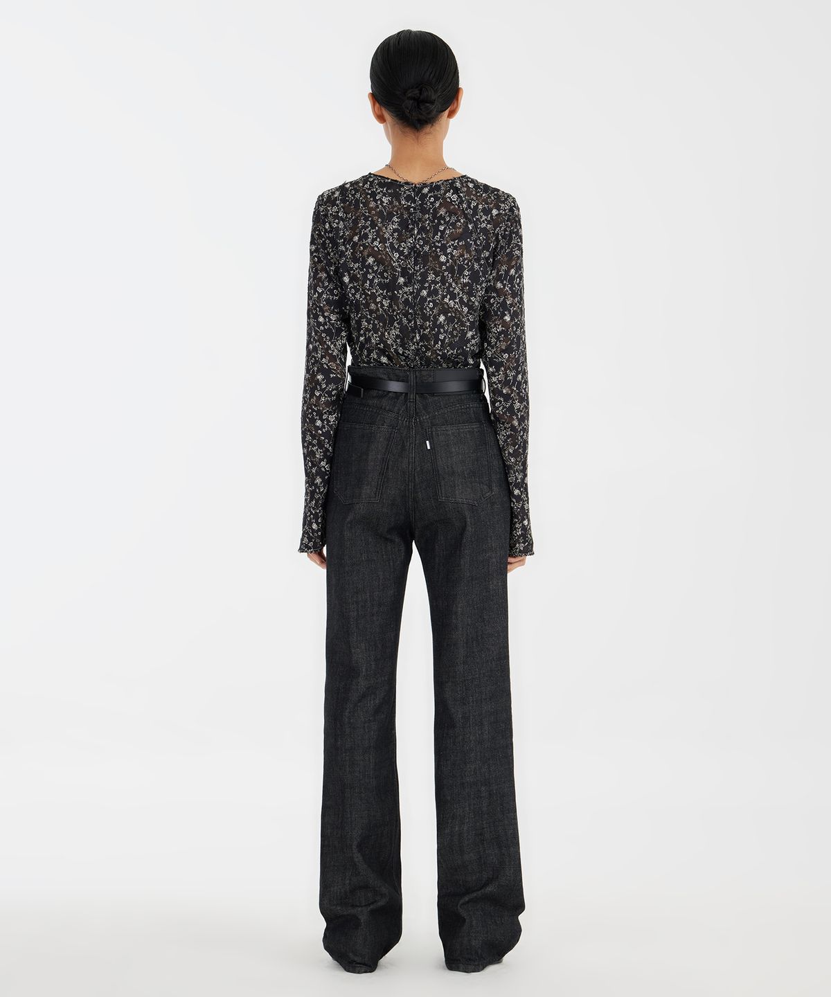 유스(YOUTH) Second Skin Woven Top - Black