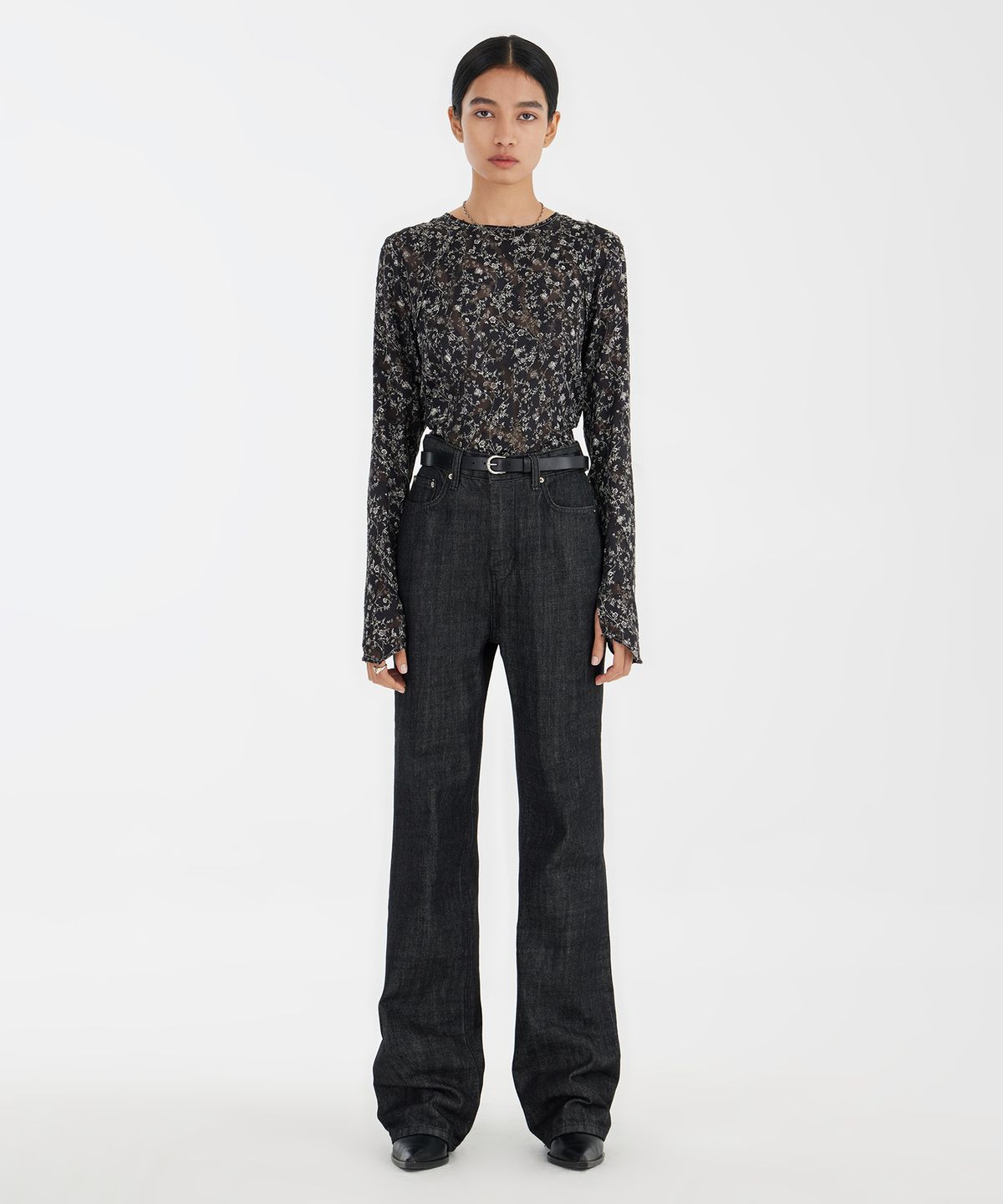 유스(YOUTH) Second Skin Woven Top - Black