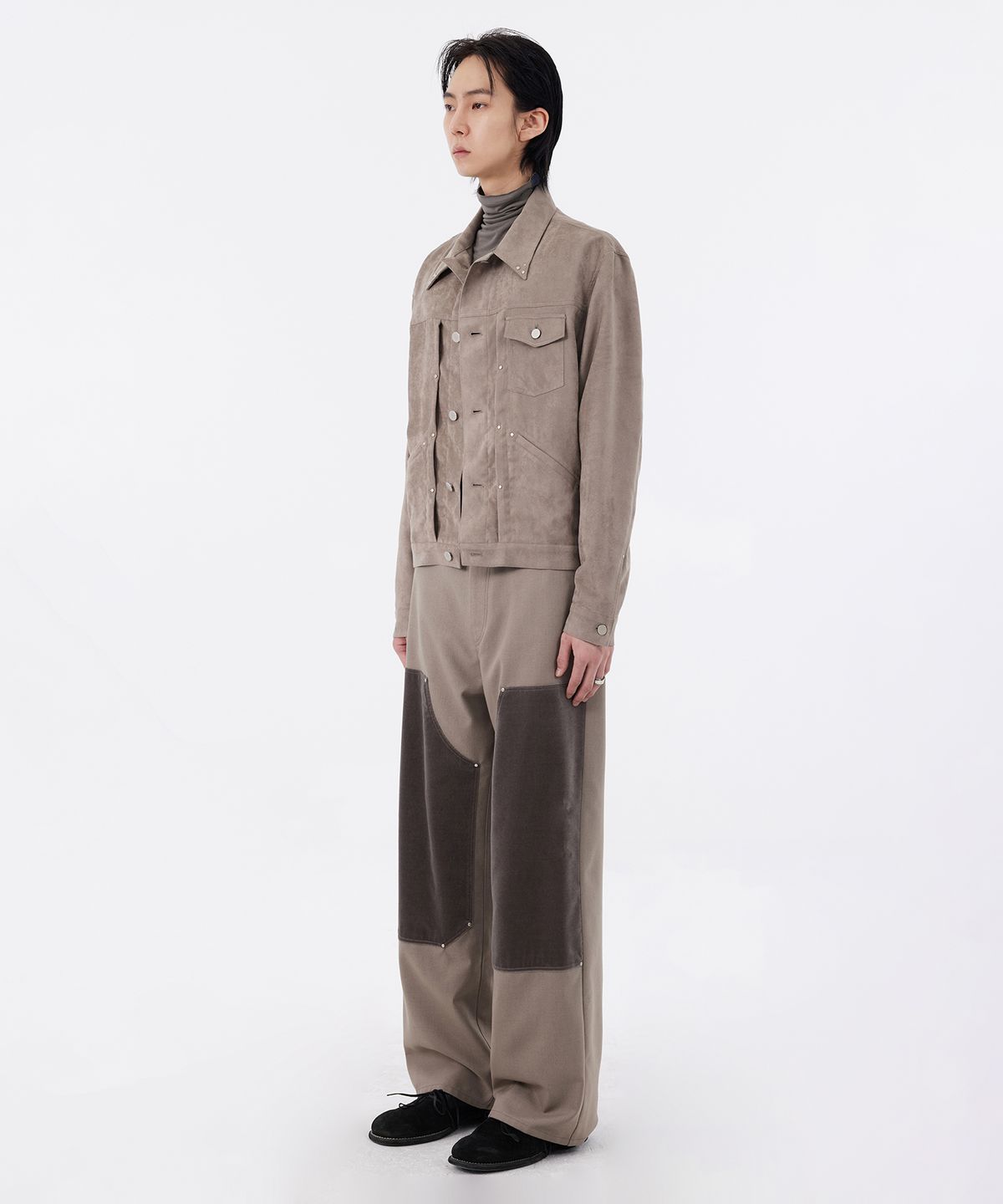 유스(YOUTH) Carpenter Pants - Beige Grey
