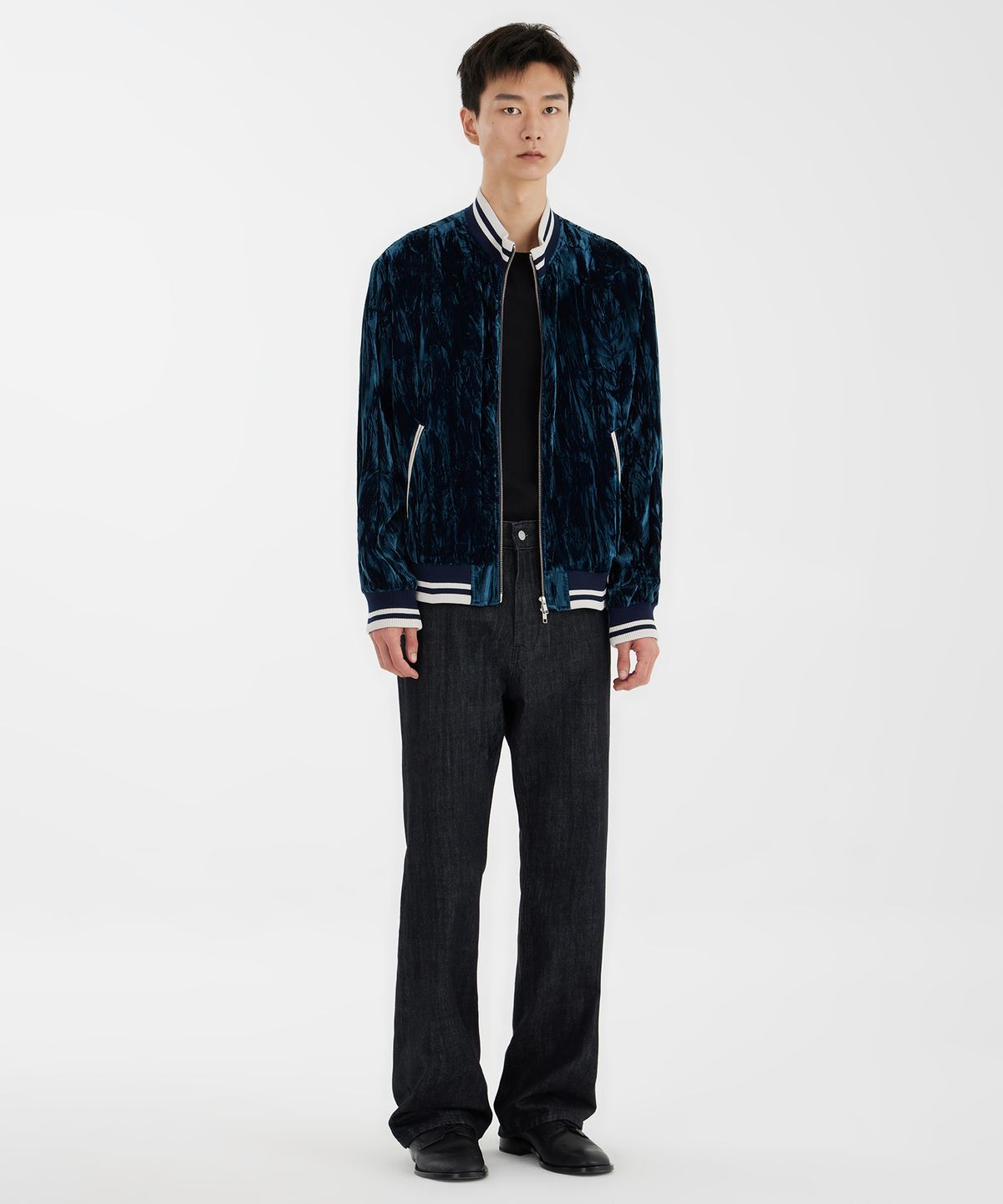유스(YOUTH) Track Jacket - Navy Creased